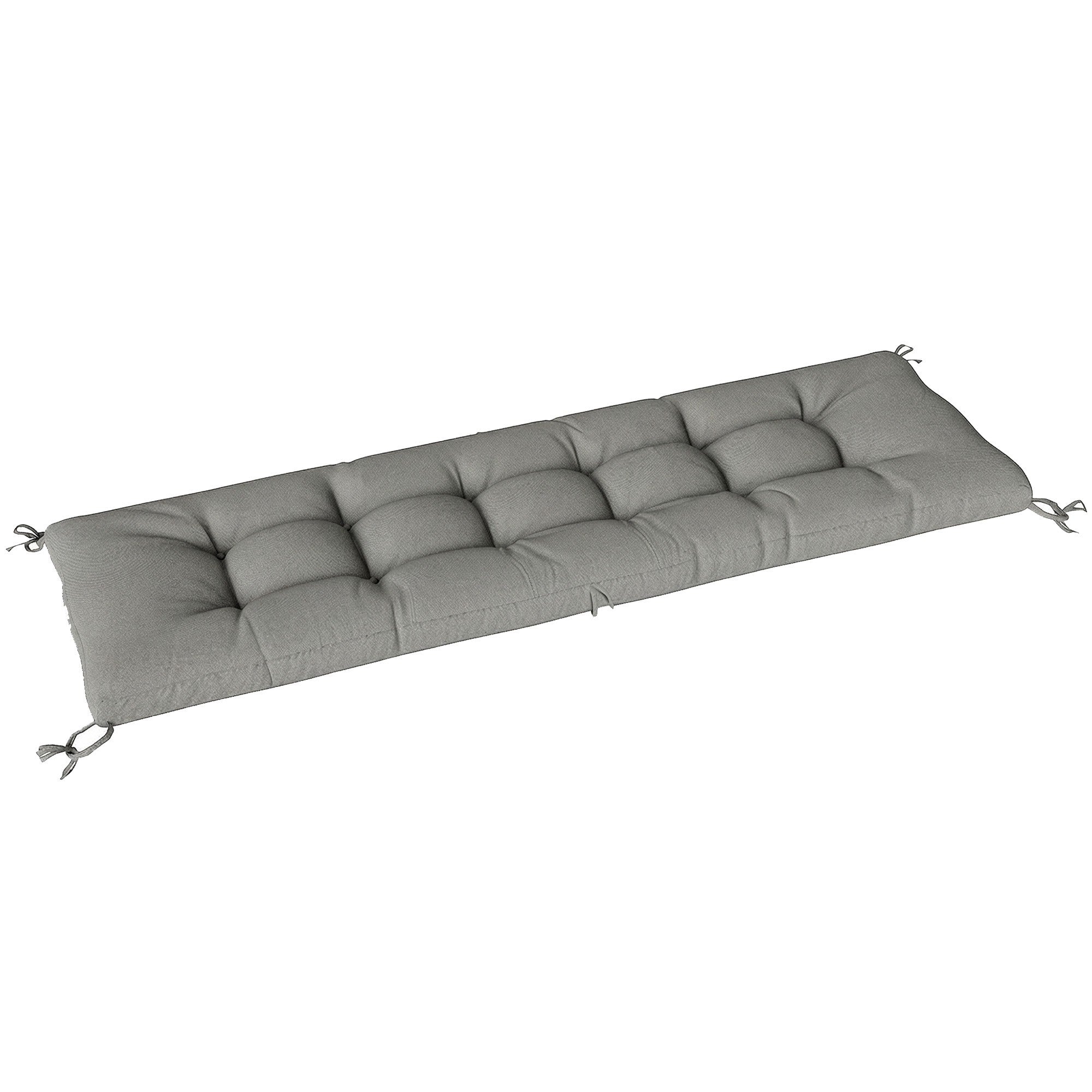 Kudde för utomhuslounge, avtagbar, 198x65x13 cm, ljusgrå