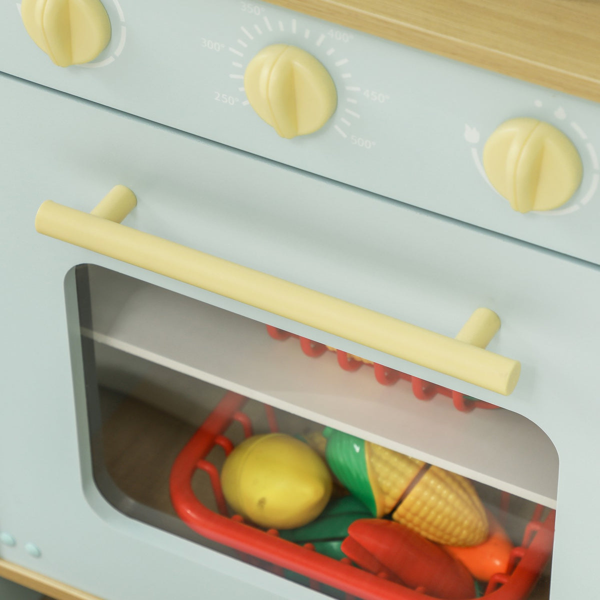 Jeu de cuisine pour enfant avec accessoires, bleu