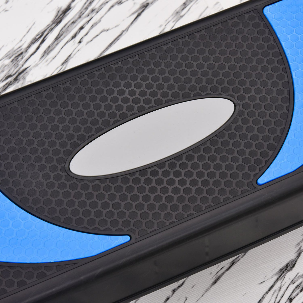Step aerobica azzurro, altezza regolabile, capacità 150 kg