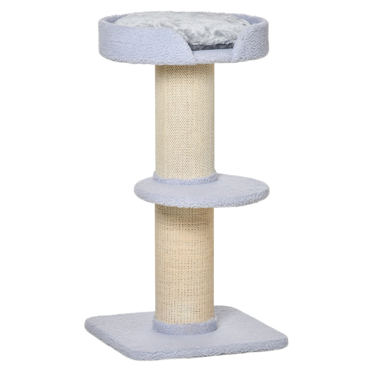 Albero per gatti in sisal azzurro, 91cm, capacità 30kg