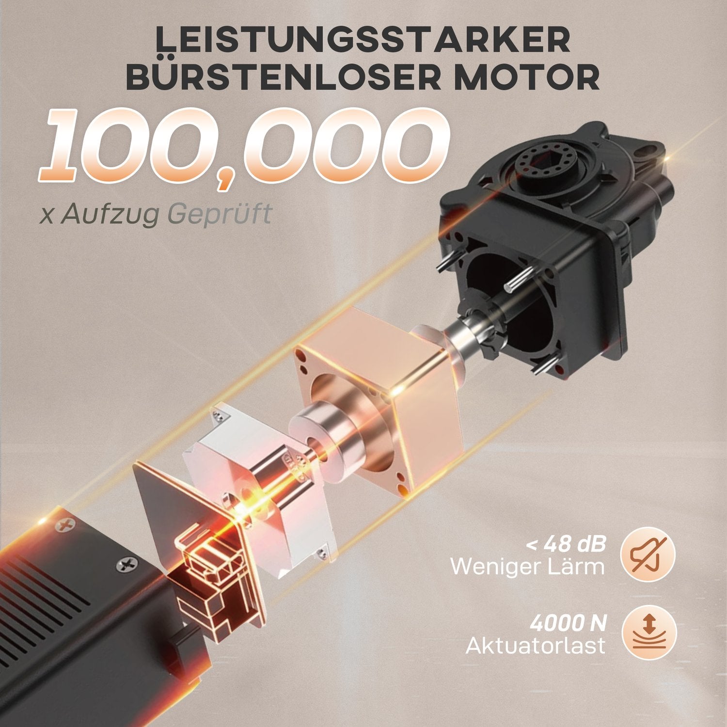 Massagestol med vibration, värme, tyst motor, brunt tyg