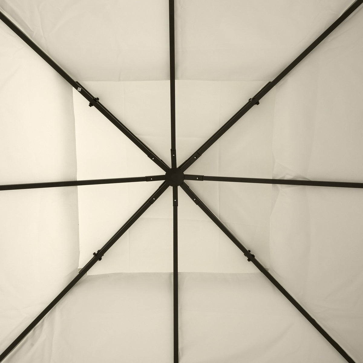 Toit de rechange pour tonnelle métal, 3x3M, polyester crème
