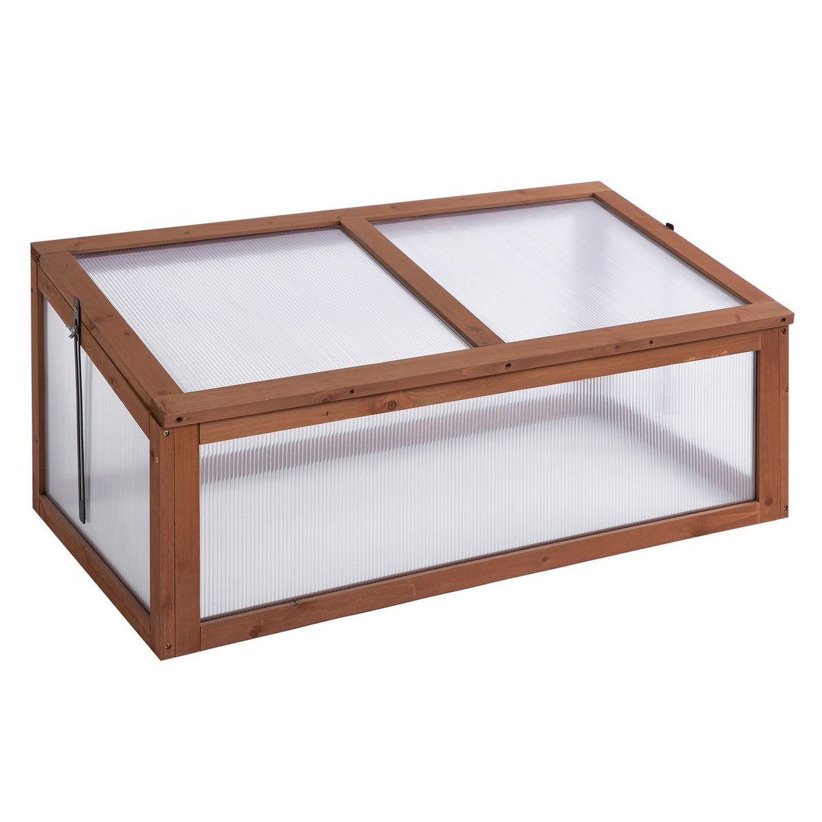 Mini-Frühbeet aus Holz – UV-geschütztes Gartengewächshaus