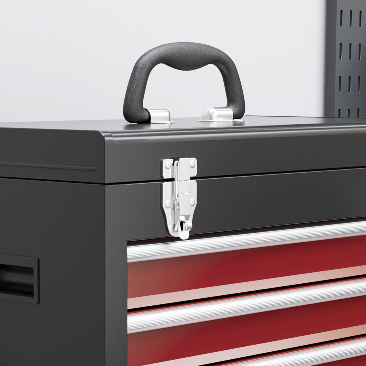 Servante d'atelier mobile en acier, 5 tiroirs, verrouillable, charge 130 kg