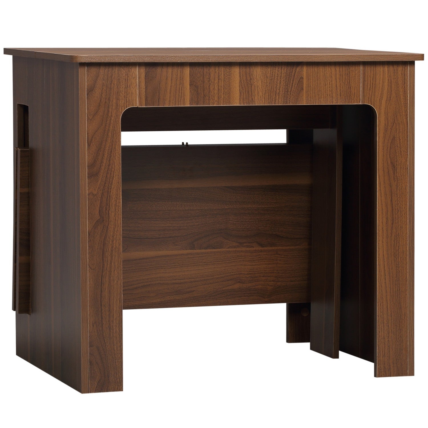 Modernt utdragbart brunt matbord, 180 x 85 cm