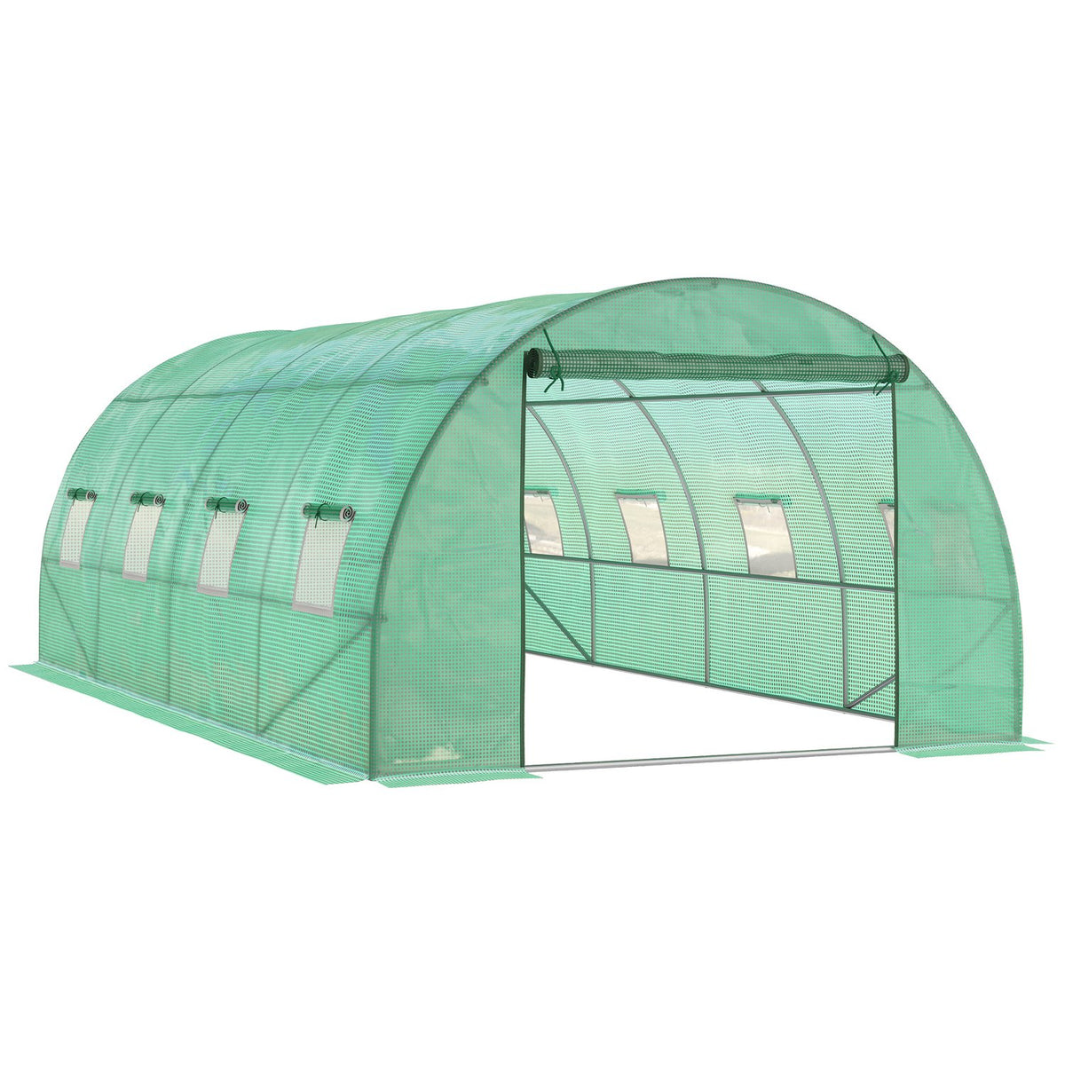 Modulares 6x3x2m Gewächshaus, UV-beständig, mit Aufrollseiten