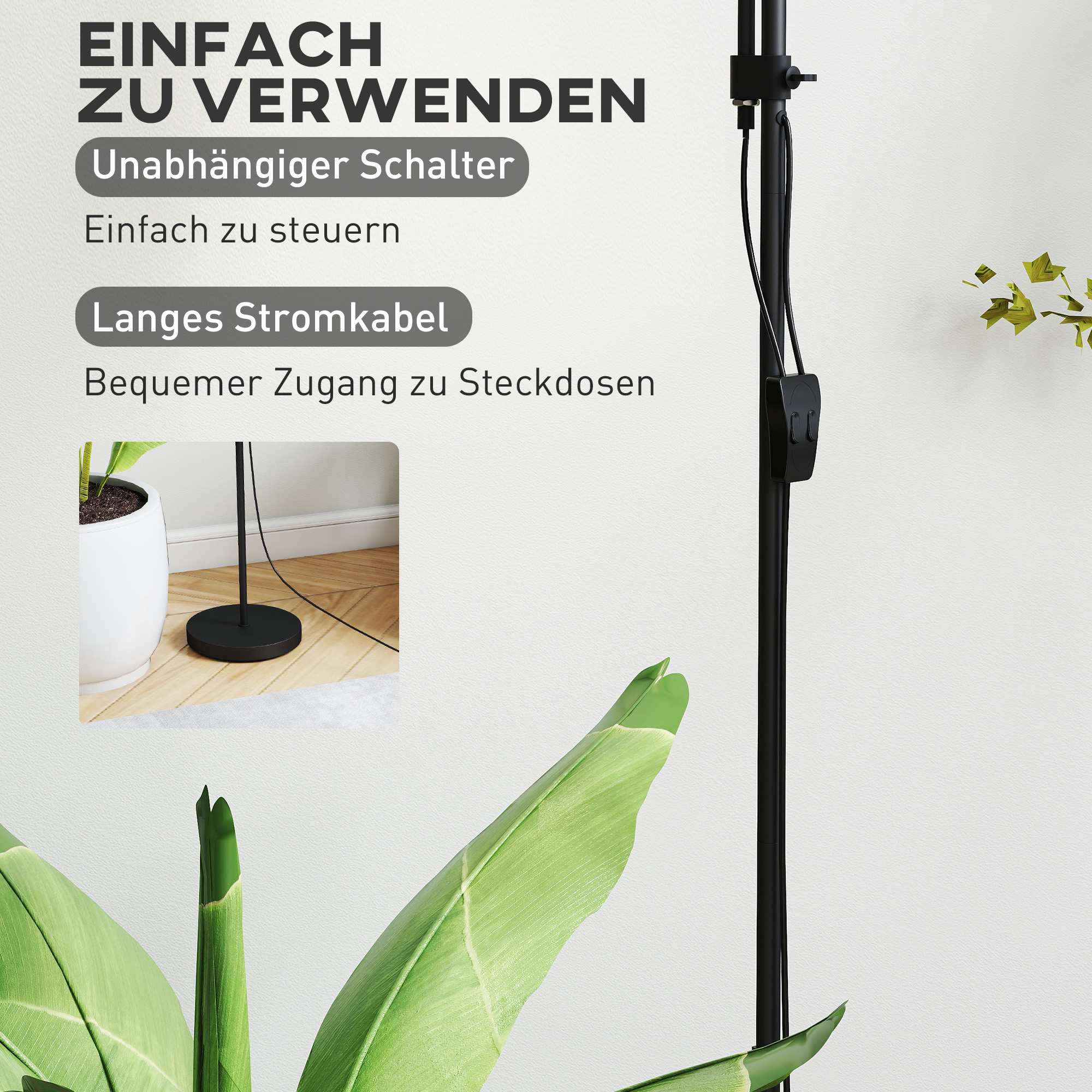 Mor-barn golvlampa med justerbar färgtemperatur