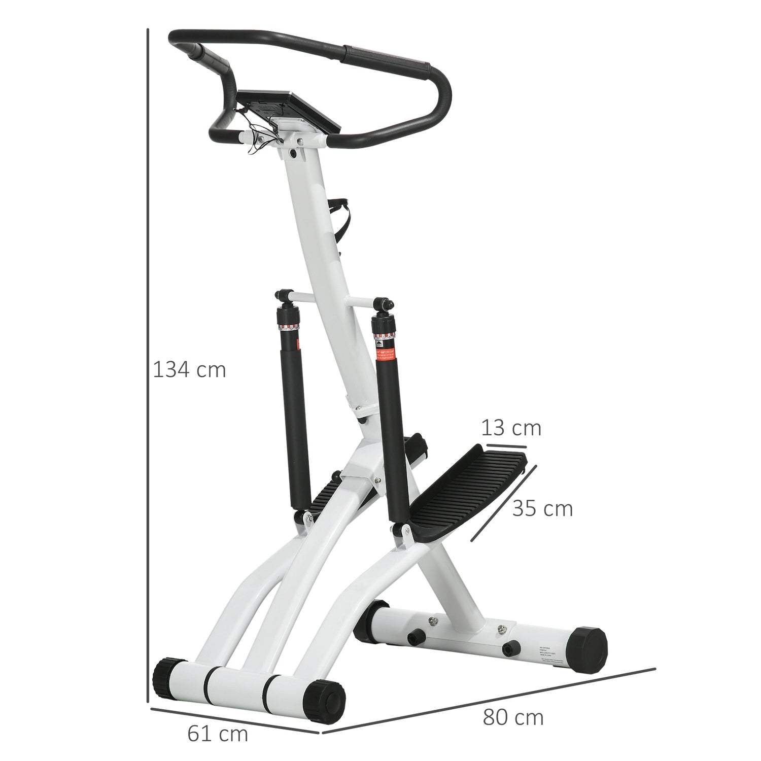 Motionscykel & Stepper, LCD-skärm, 12 motståndsnivåer