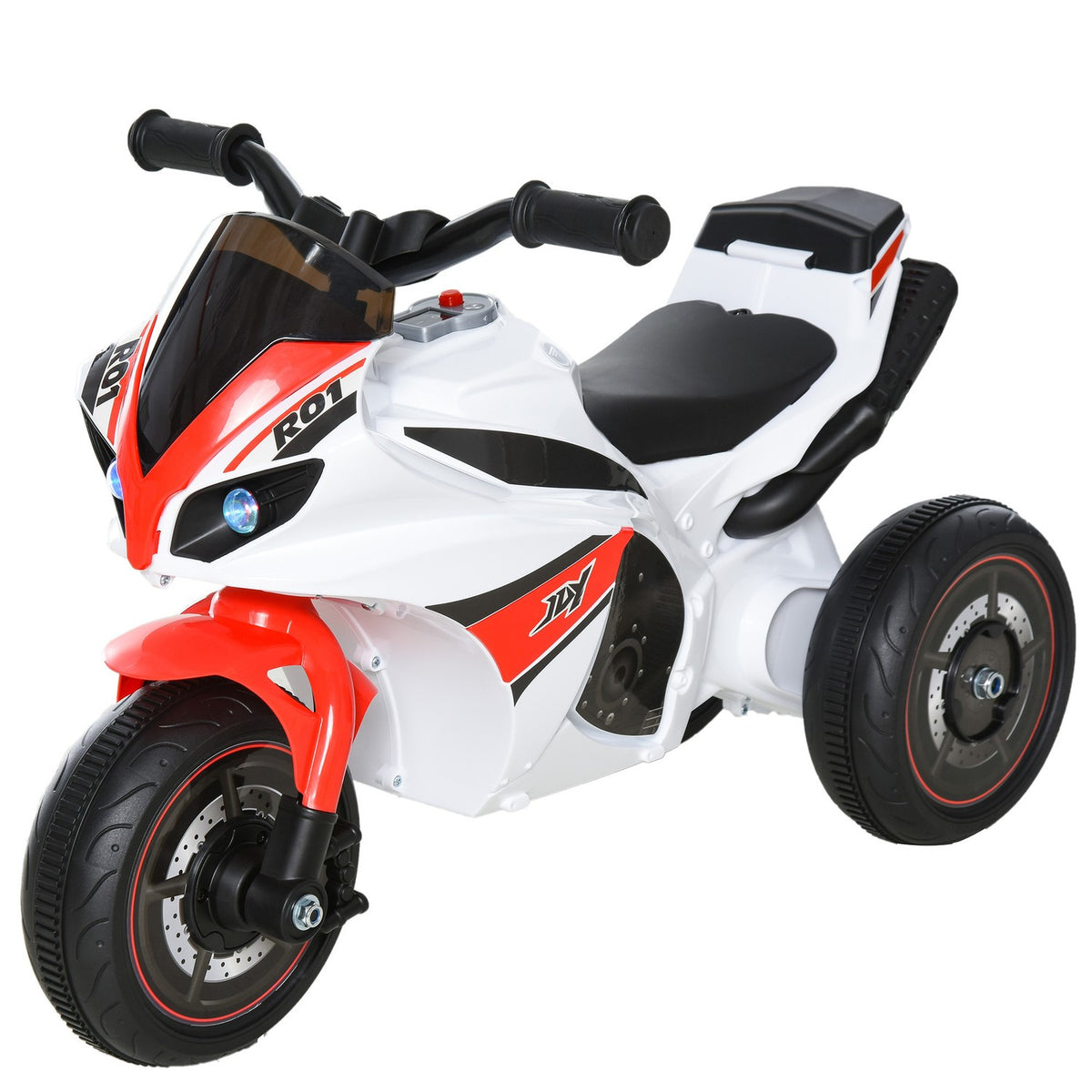 Motorrad-Spielzeug für Kinder mit Musik, weiss, 18-36 Monate