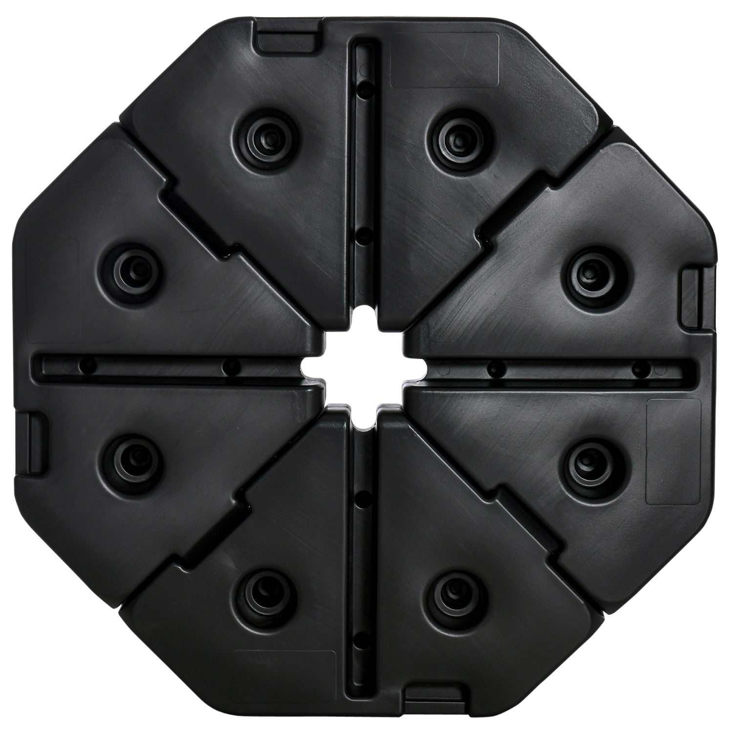 Paraplyviktsbas, 4-delad Heavy-Duty HDPE, 140 kg kapacitet