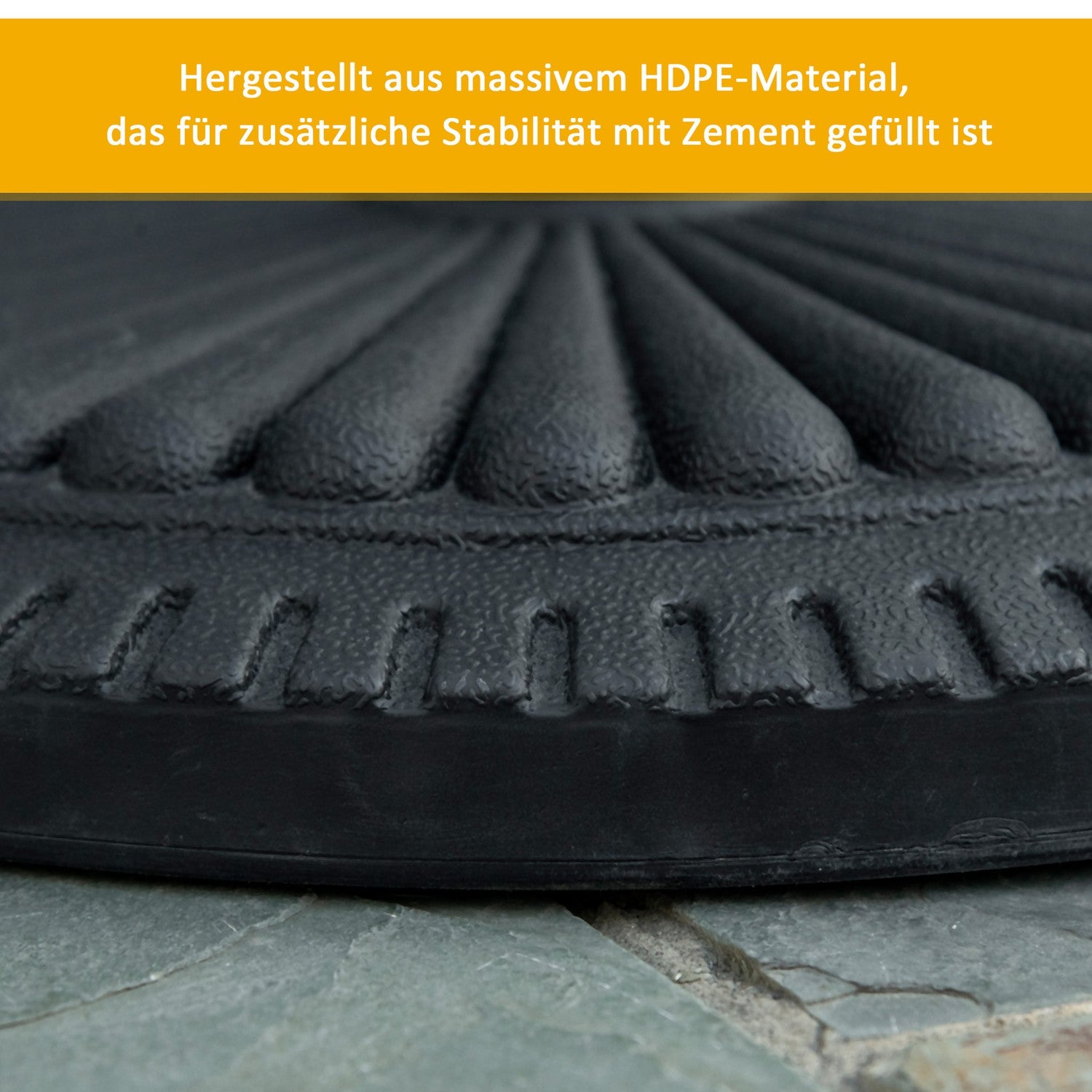 Parasollställ 14 kg cementbas, passar 35-48 mm stolpar