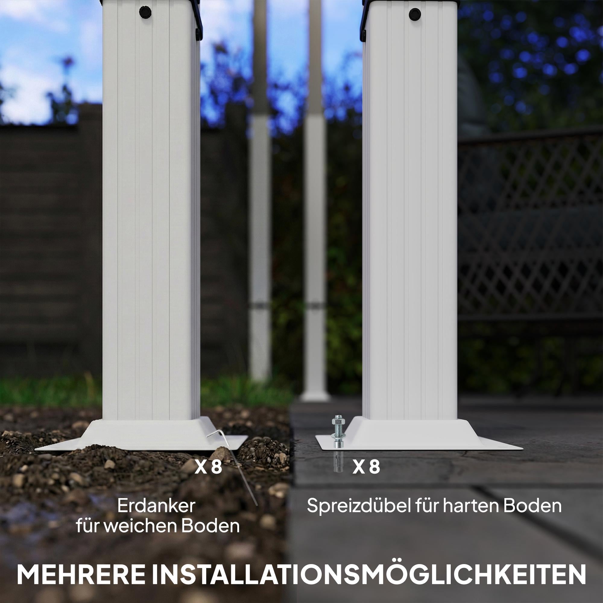 Pergola 3x4 m med utdragbar UV30+ tak, beige