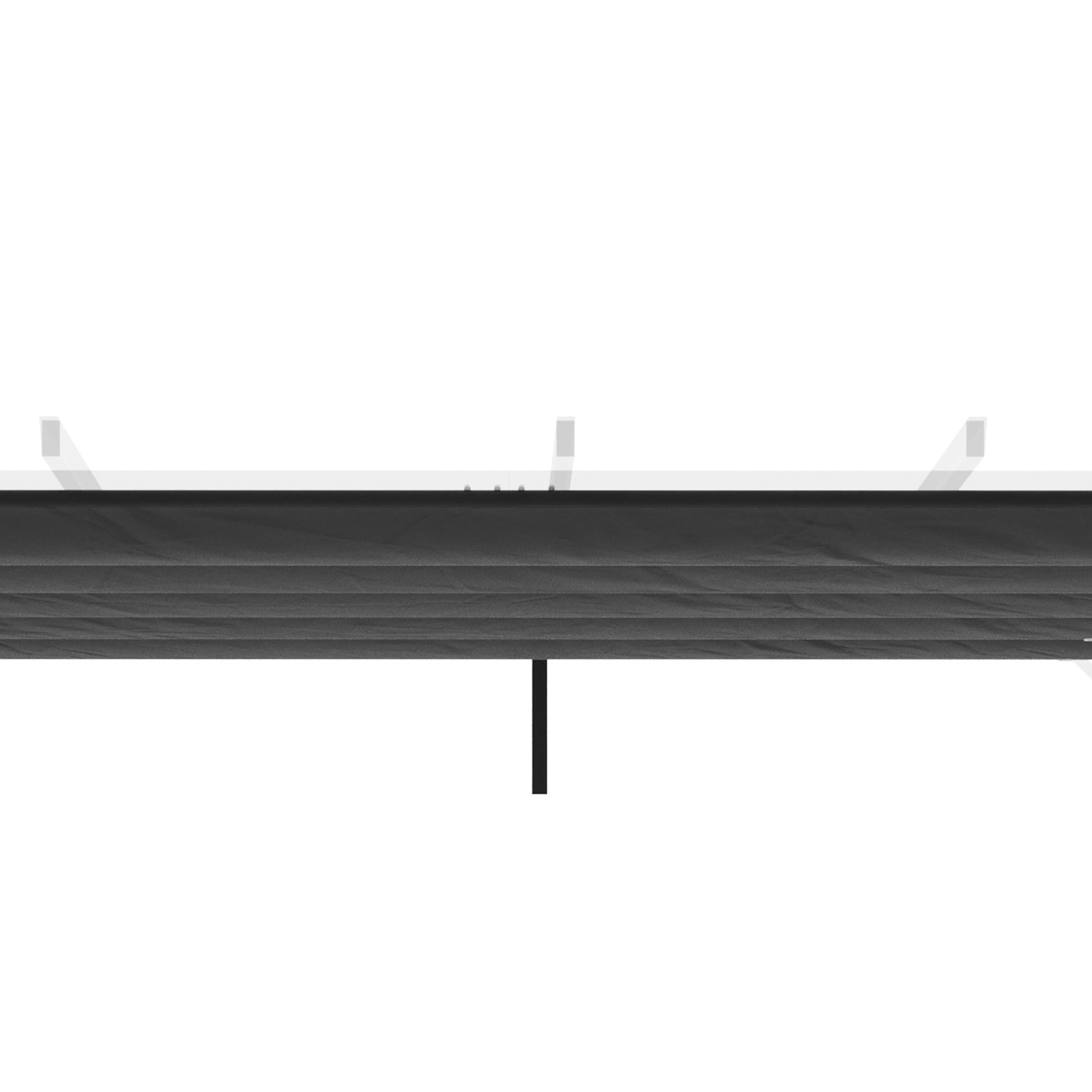Pergola Takbyte 2,5x2,55m, mörkgrå, vattentät