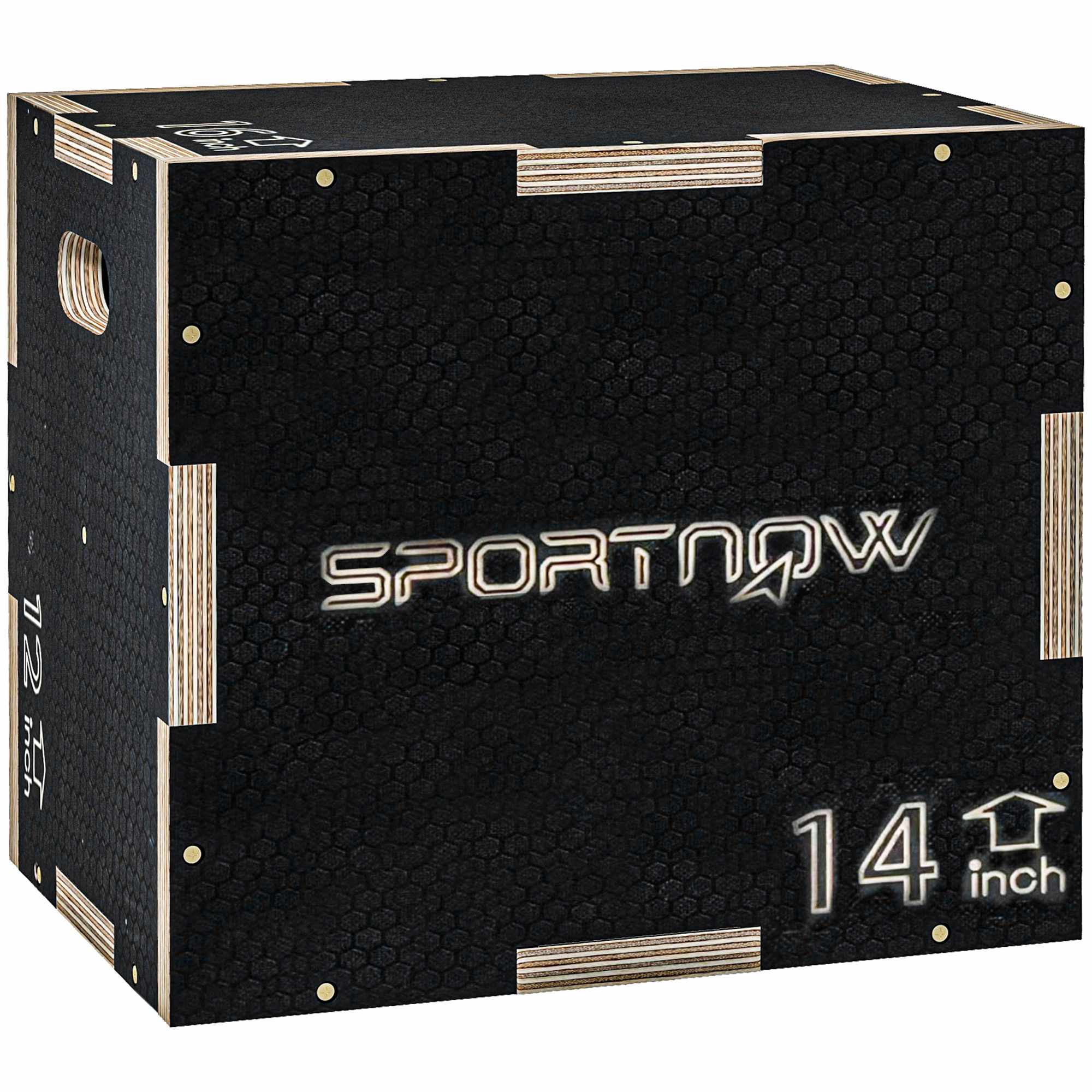 Plyobox, 3 höjder, 40,5x35,5x30,5 cm, svart, 120 kg kapacitet