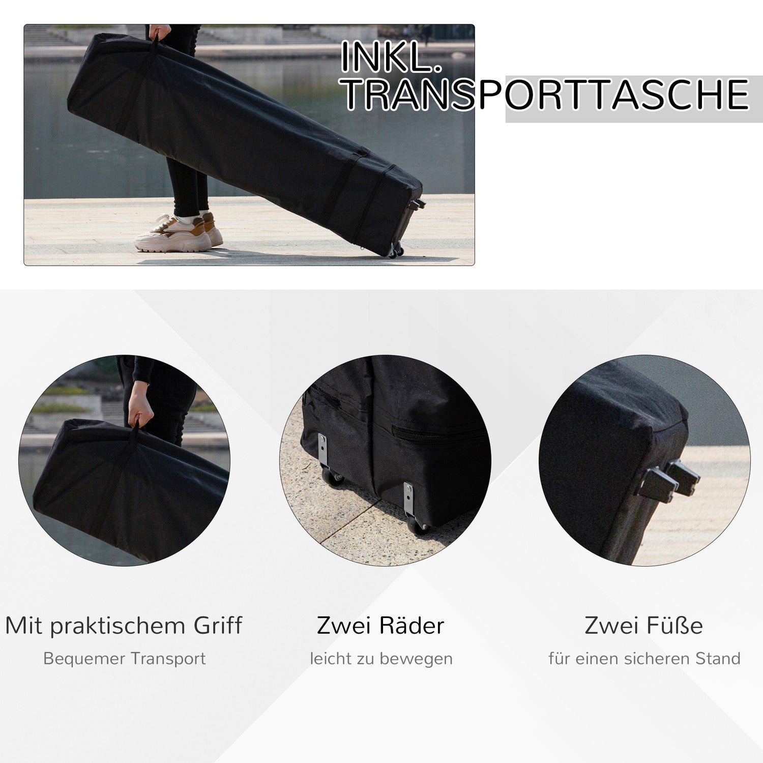 Pop-Up Gazebo-tält, 3,6x3,6m, mörkbrunt & kaki