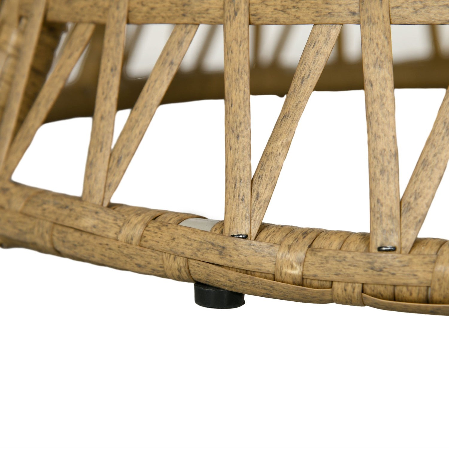 Rotting Rotting Papasan Stol med Dyna – Khaki, 360° justerbar