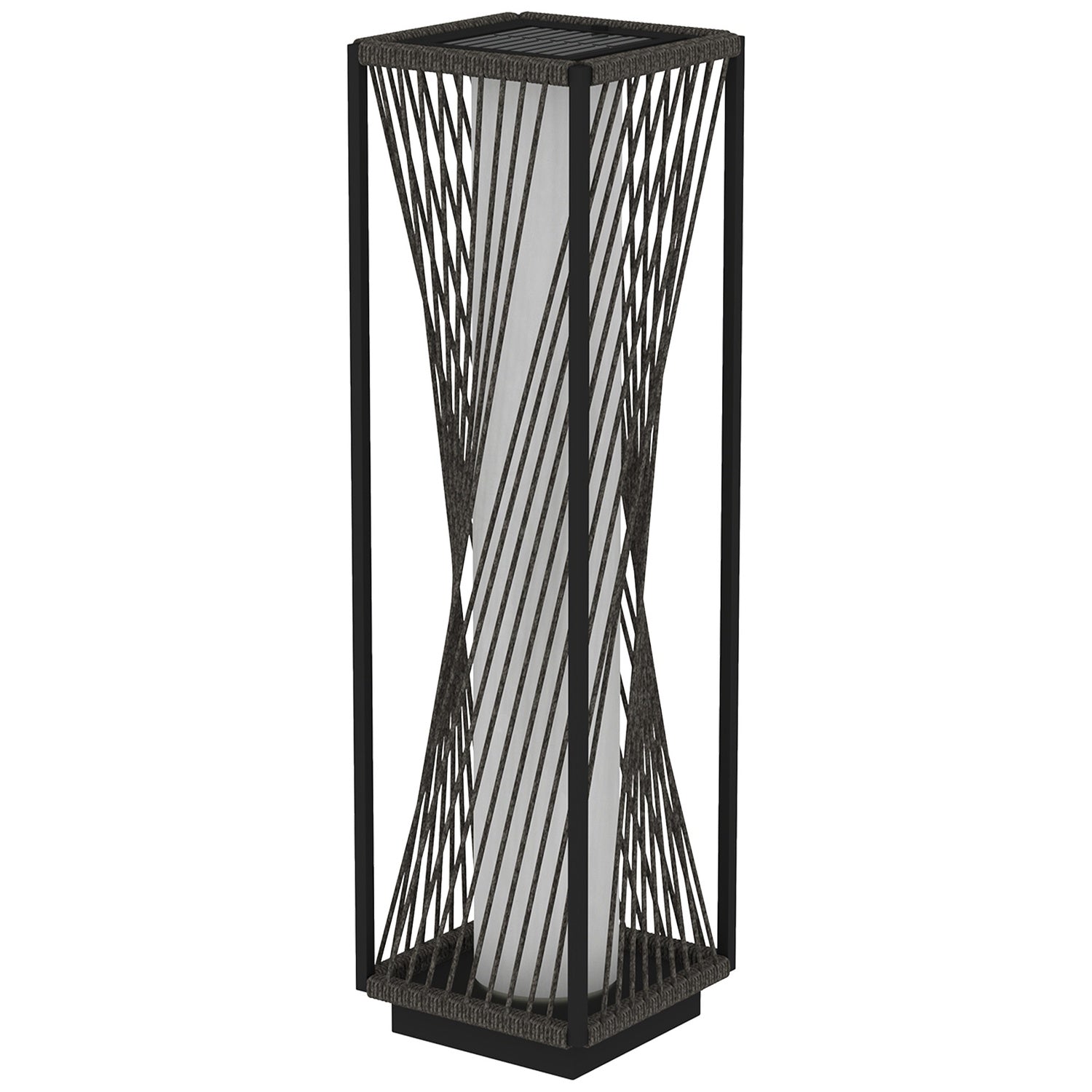 Rotting Solar Golvlampa, Boho Style med ljussensor, vattentät