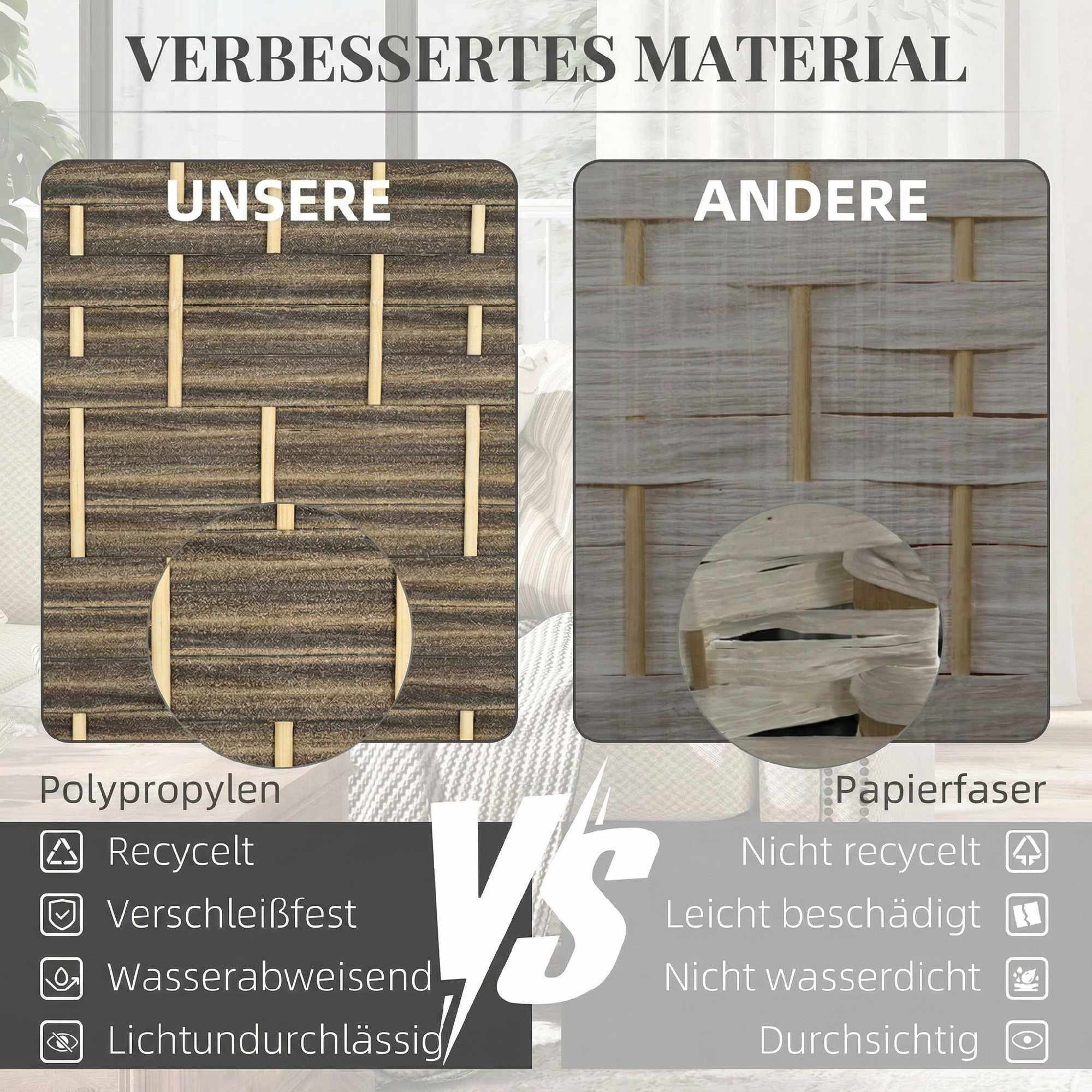Rumsavdelare, 4-panels vikskärm, furu, svart