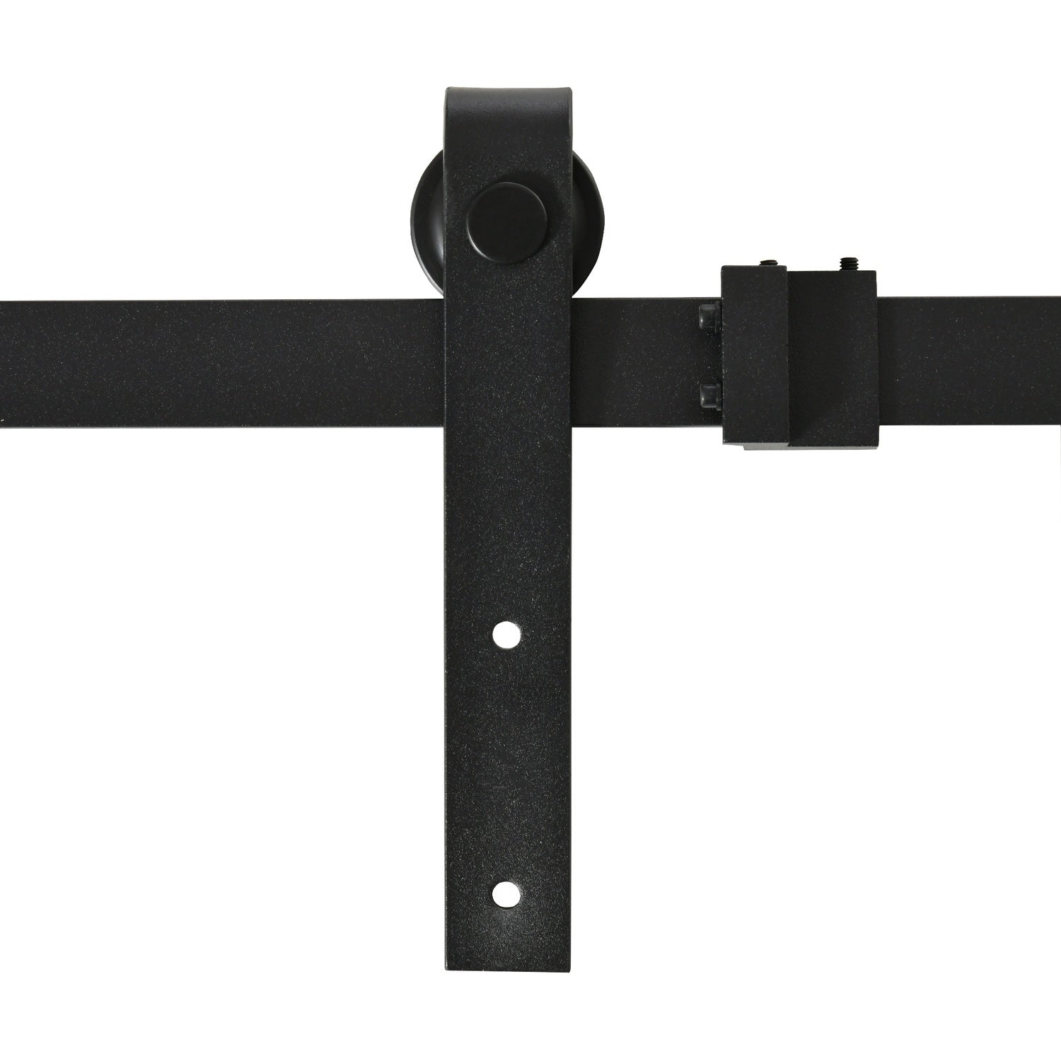 Skjutdörrsystem, Kolstål, 183 cm, Svart