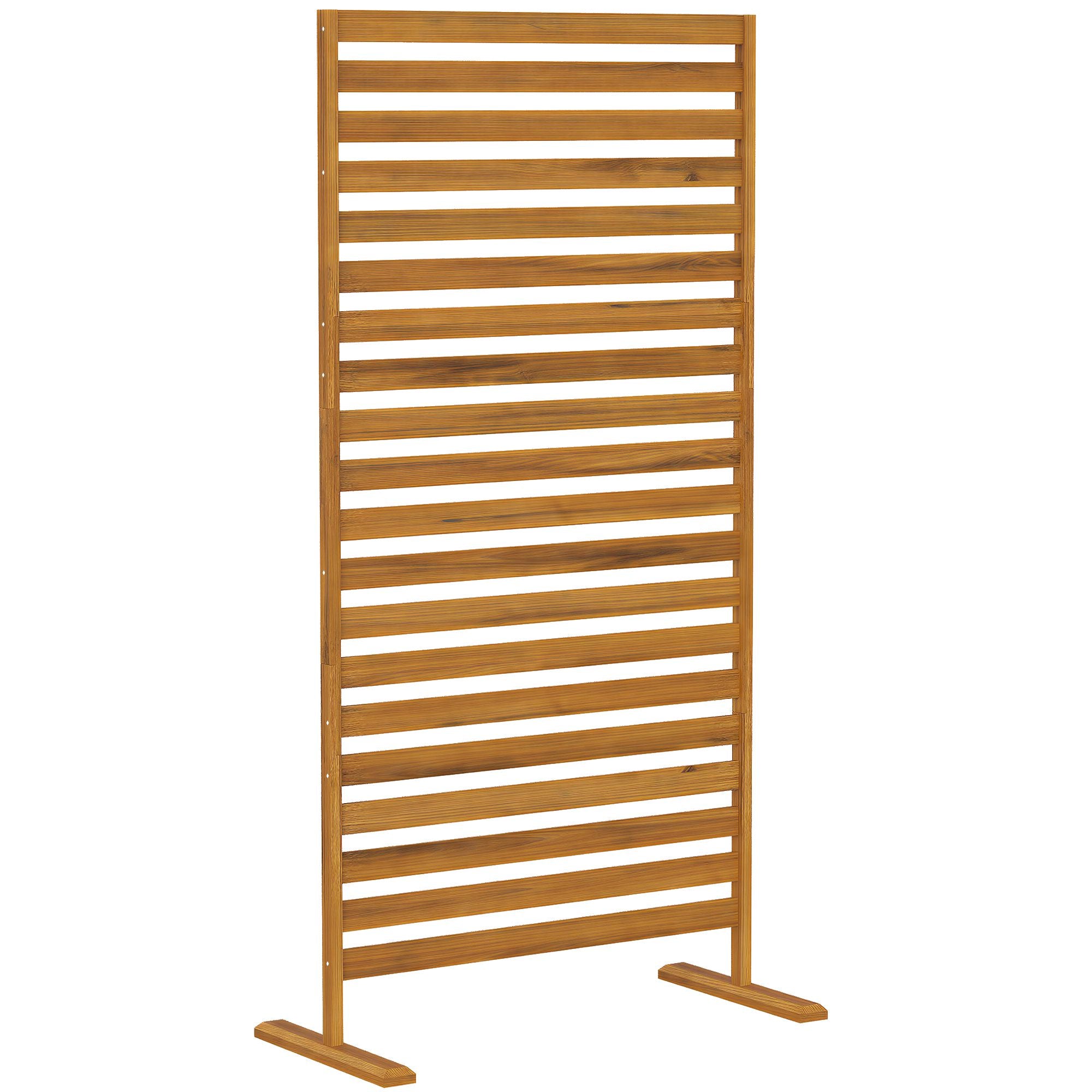 Skärm för utomhusbruk, naturträ, 80x170 cm