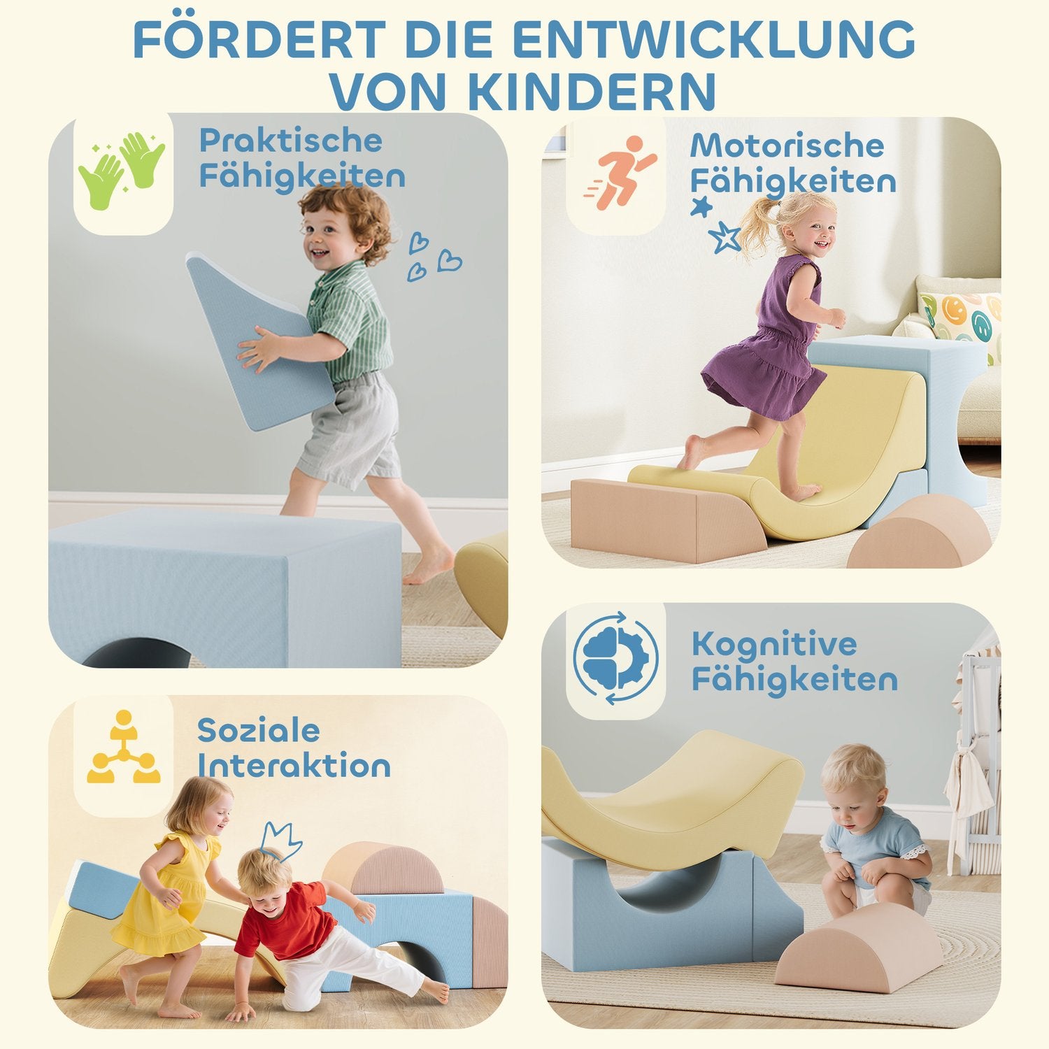Skumklätterblockset, Snörskydd, Lättvikt, Färgglad