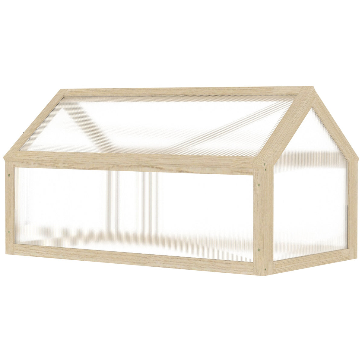 Mini serre en bois – résistante à l'hiver, 90 x 52 x 49,5 cm