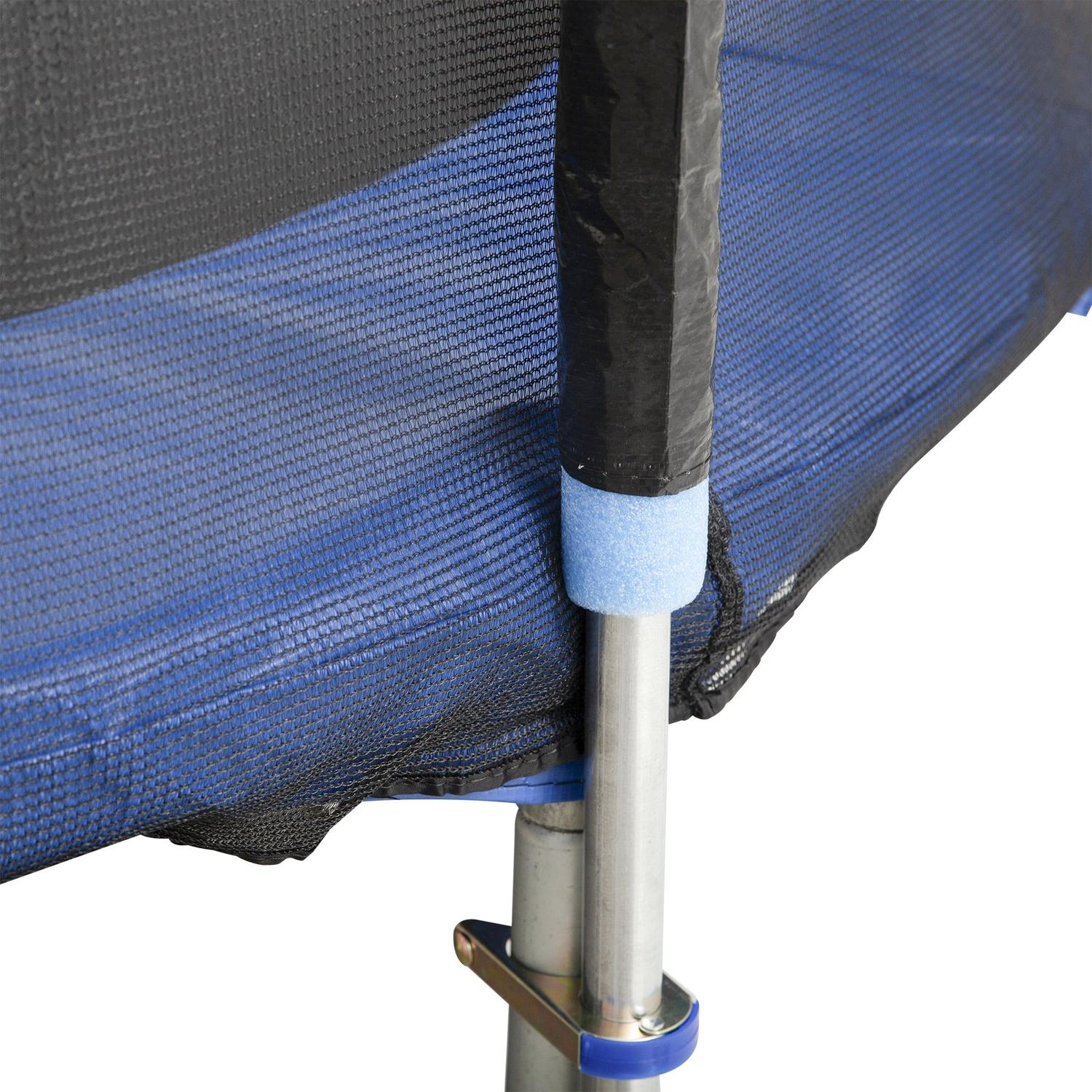 Trampolin kantskydd & skyddsnät, väderbeständig, 8-15 ft