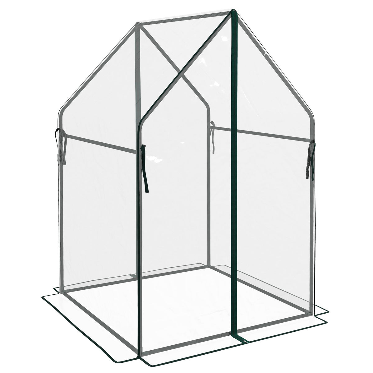 Transparentes winddichtes Gewächshaus für den Garten, 90x90x145 cm
