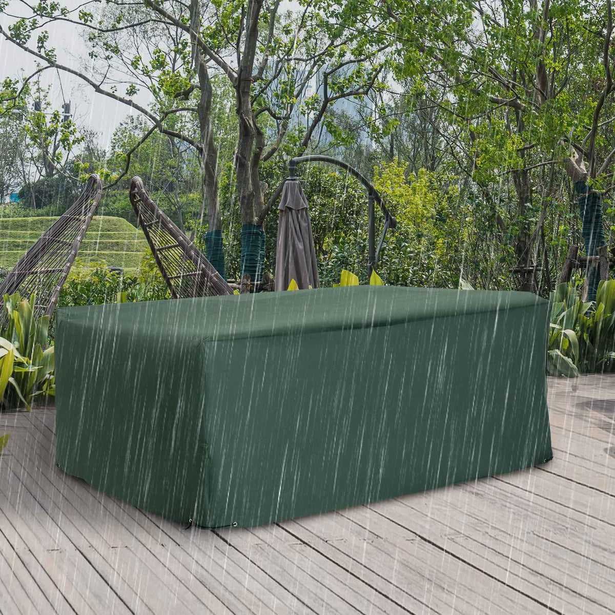 Gartenmöbel-Abdeckung, robustes 600D Oxford, 210x140x80 cm