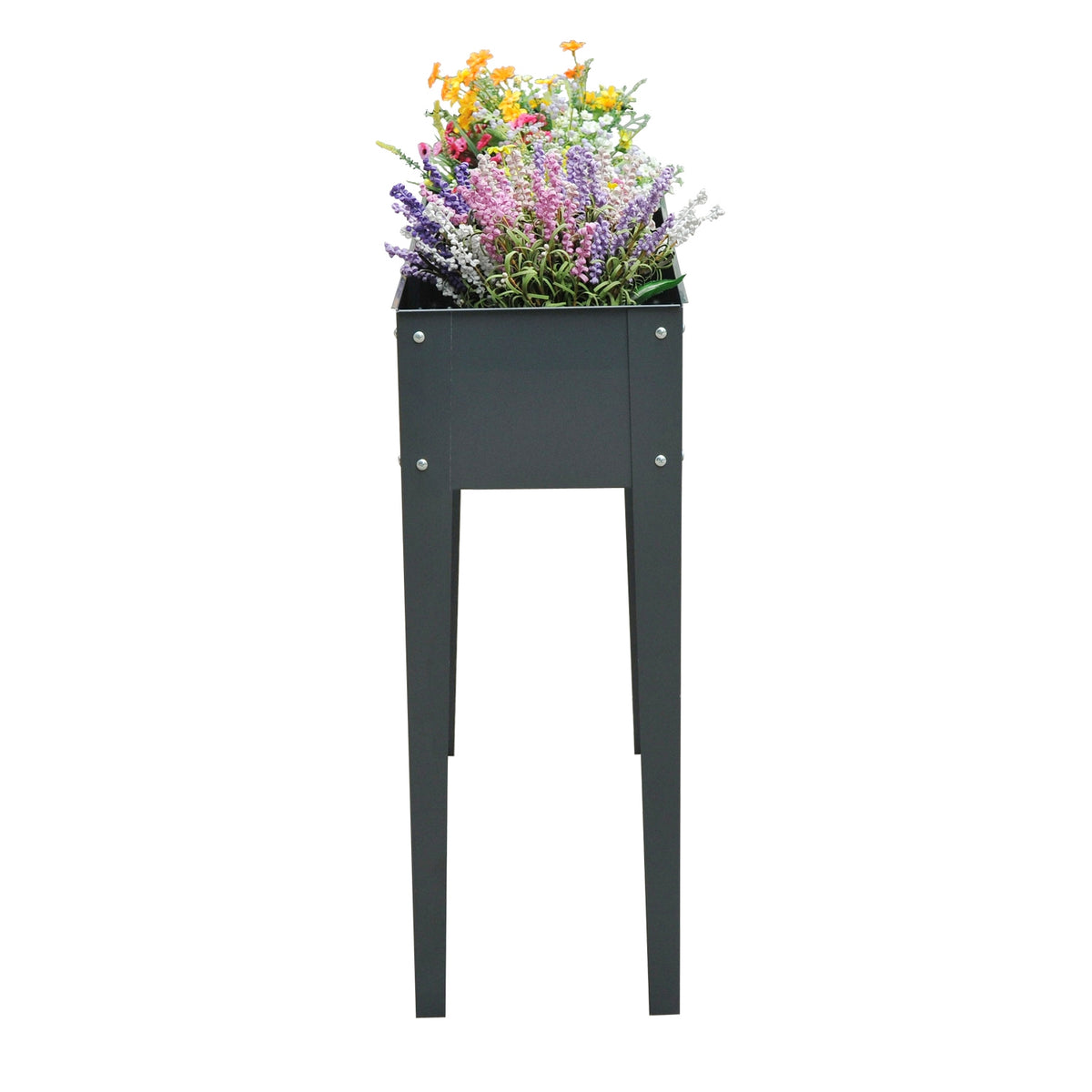 Hochbeet aus Metall – 100x30x80 cm, mit Drainage