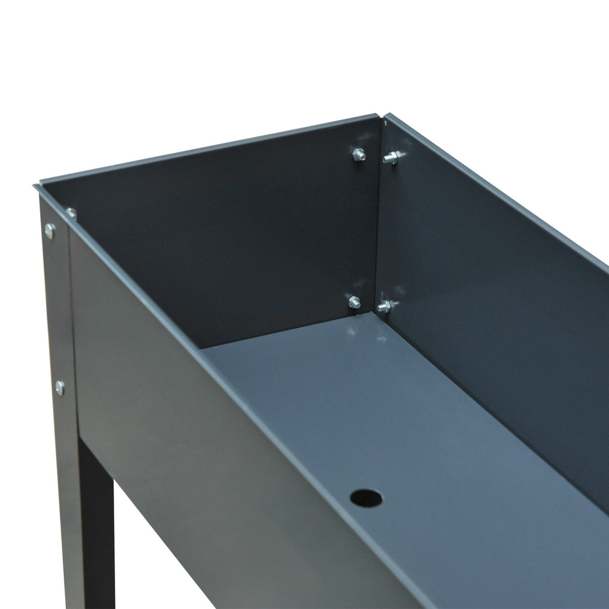 Hochbeet aus Metall – 100x30x80 cm, mit Drainage