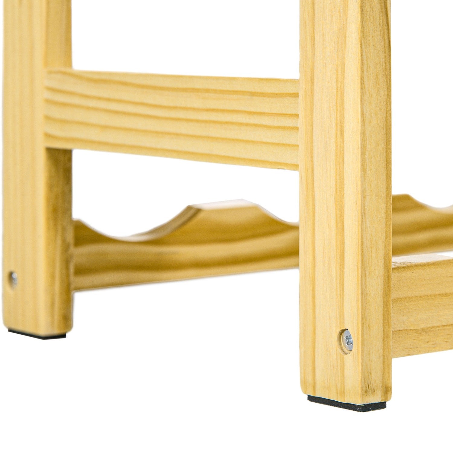 Trävinställ, 42 flaskor, 7 nivåer, tippskydd
