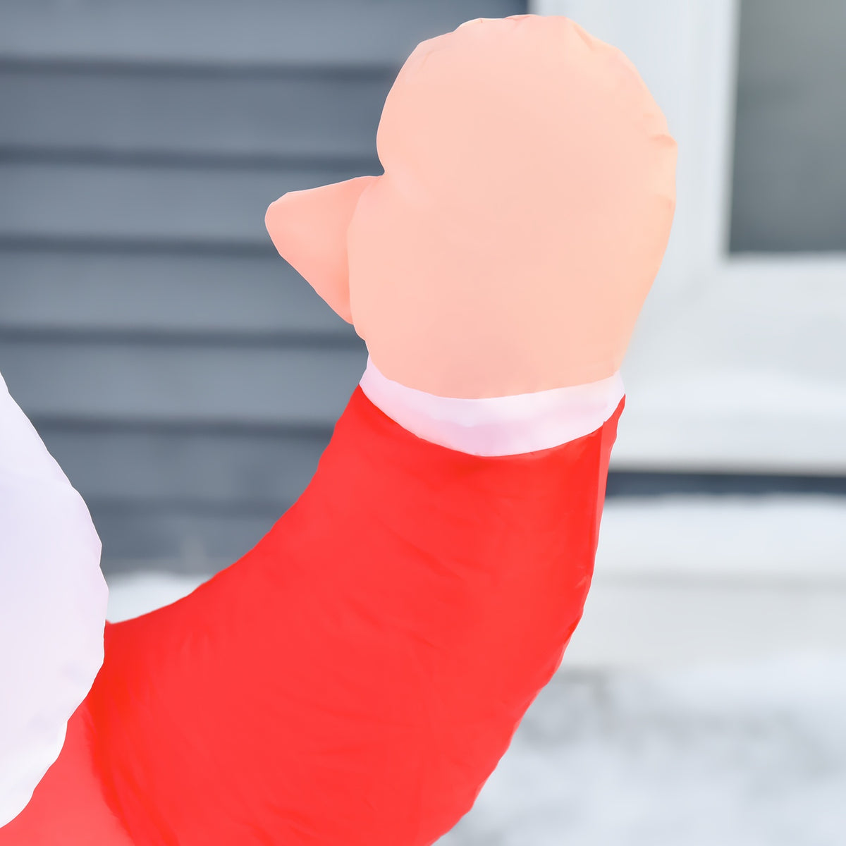 Uppblåsbar jultomte juldekoration med LED-ljus