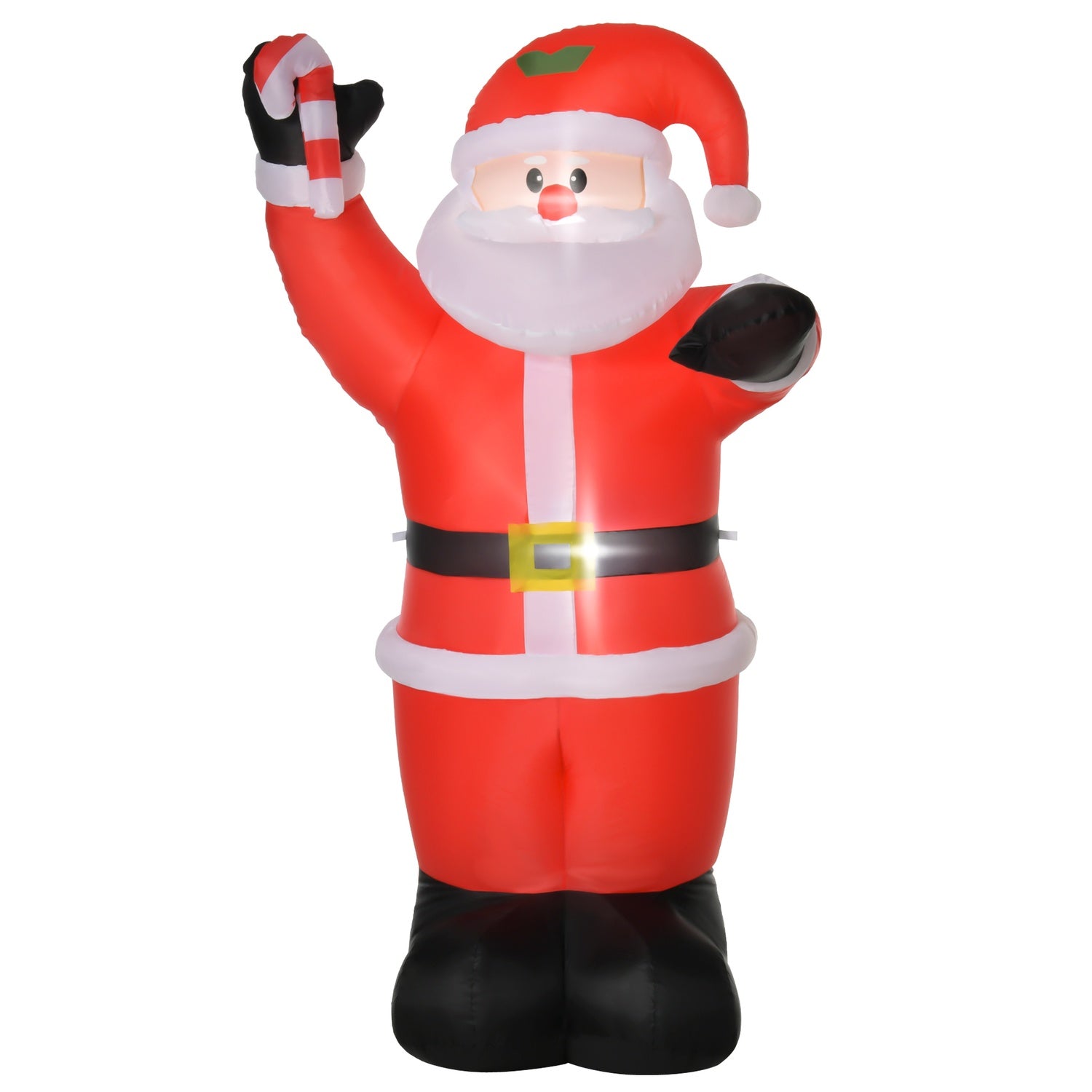 Uppblåsbar jultomte med LED-ljus, 240cm, utomhus