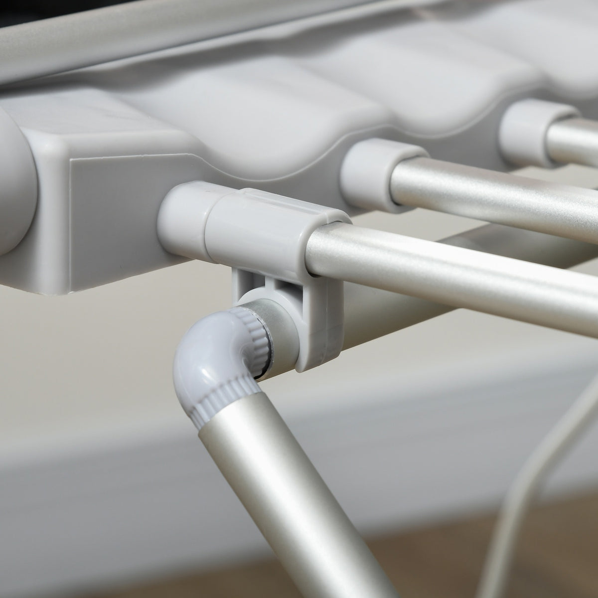 Séchoir à linge chauffant pliant – température réglable, aluminium