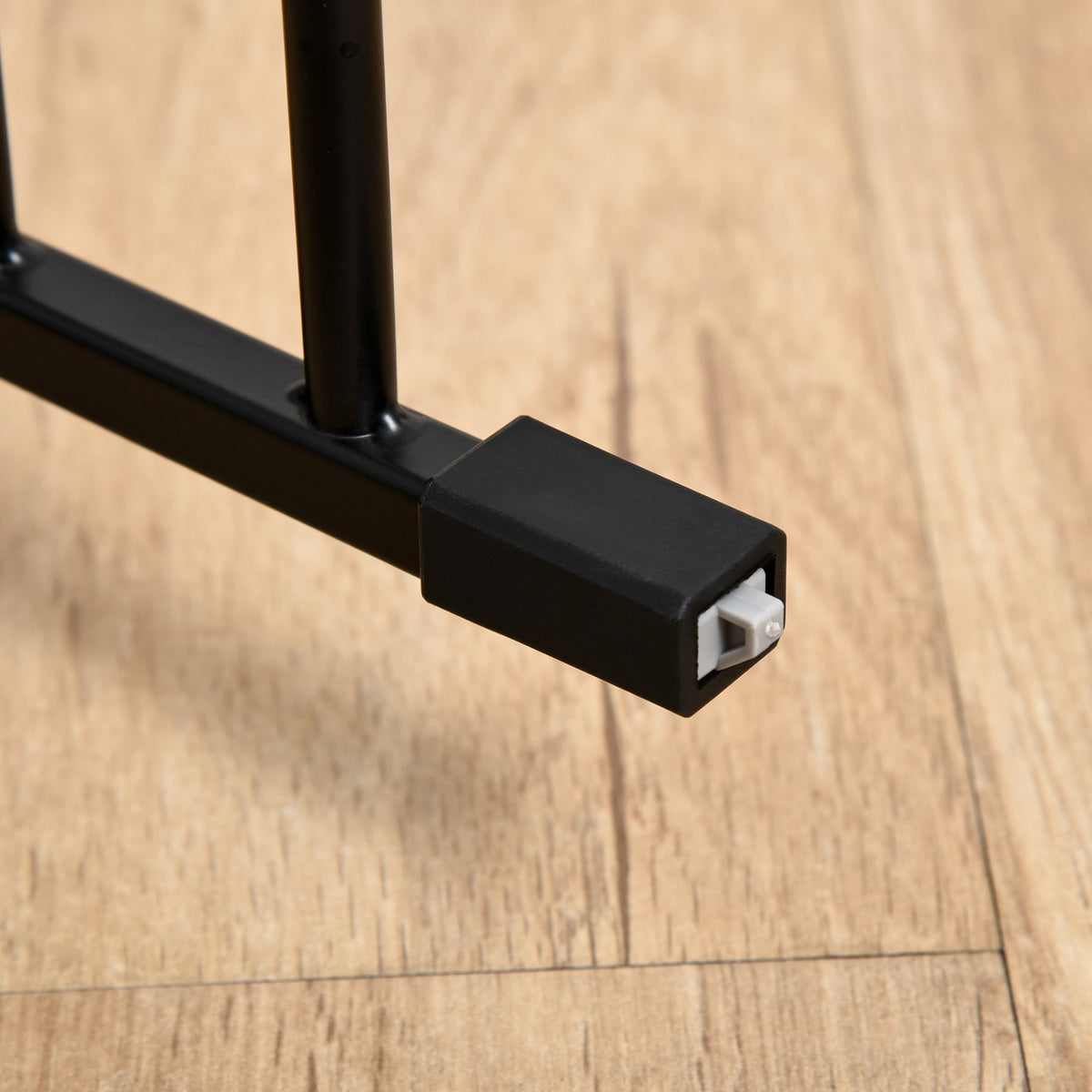 Welpenlaufstall & klappbare Barriere mit Tür, Metall, schwarz