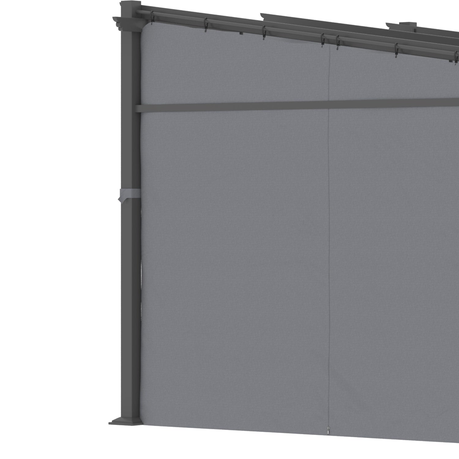 Vattenavvisande Gazebo 2,97x2,95M med solskydd och paneler
