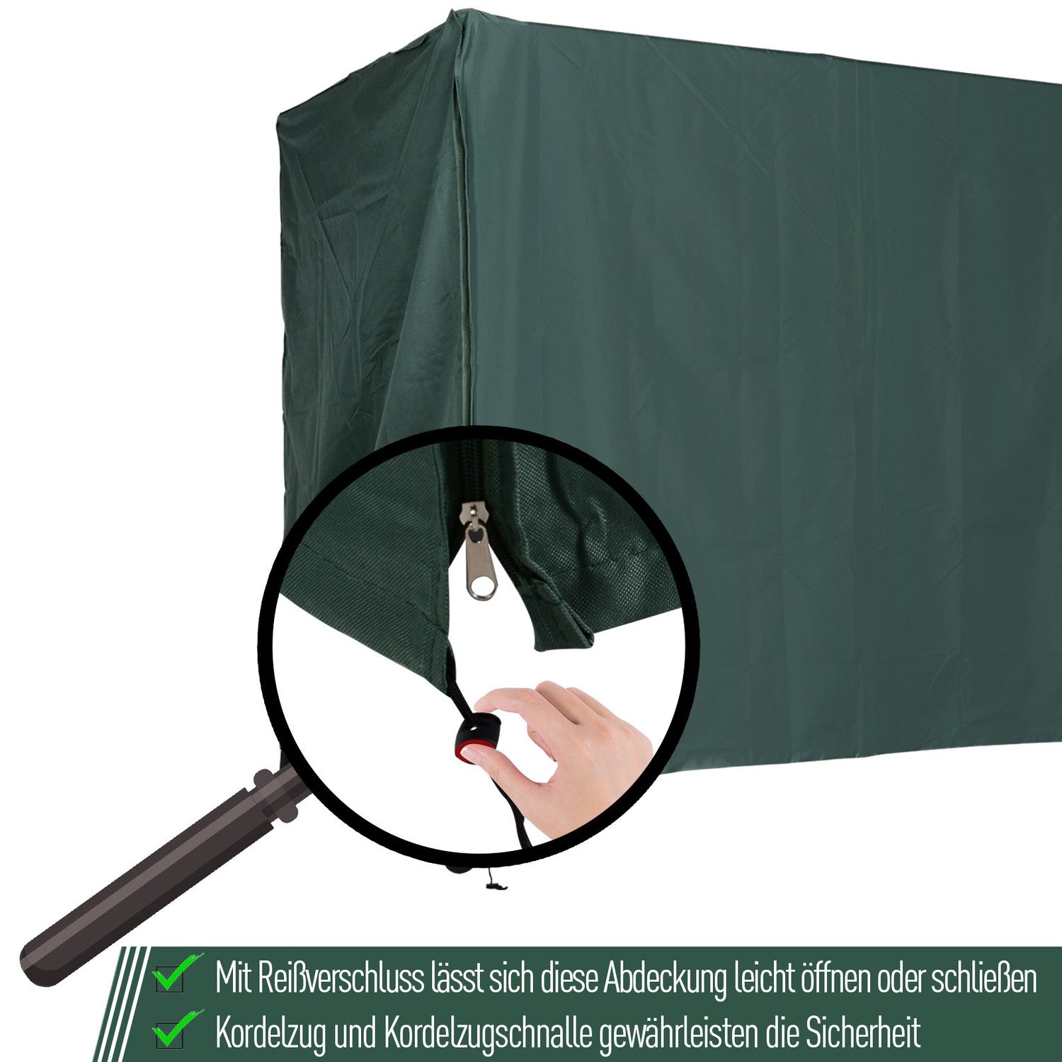 Vattentät Oxford Garden Swing Cover, UV-skydd, 177x114x152 Cm