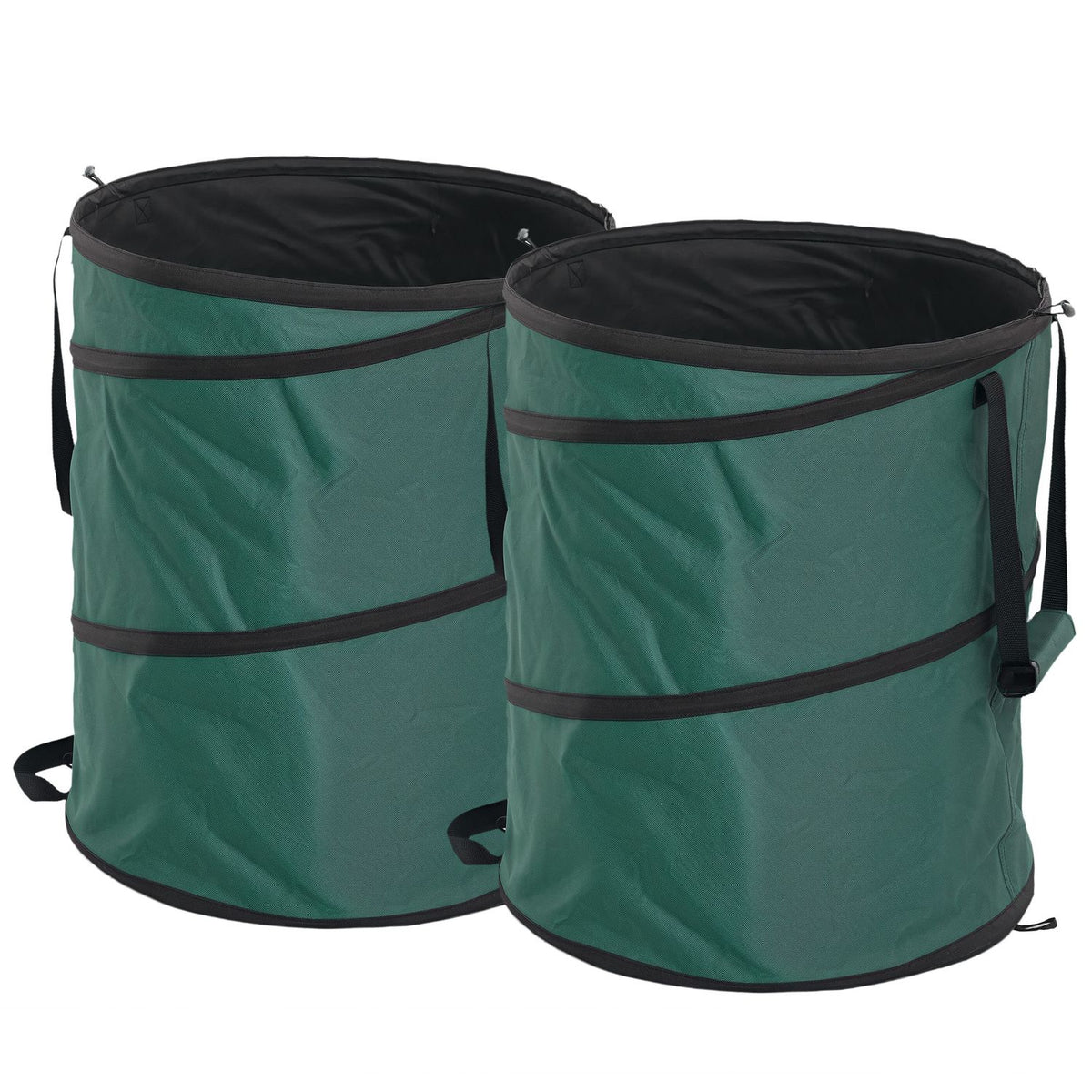 Sacs à déchets de jardin imperméables 160L avec fermeture éclair et poignée