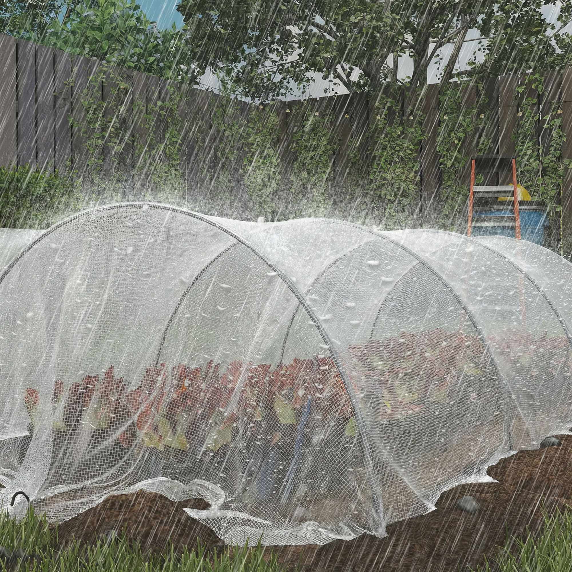 Vattentät presenning 4x6m, 140g/m², UV-stabil med öljetter