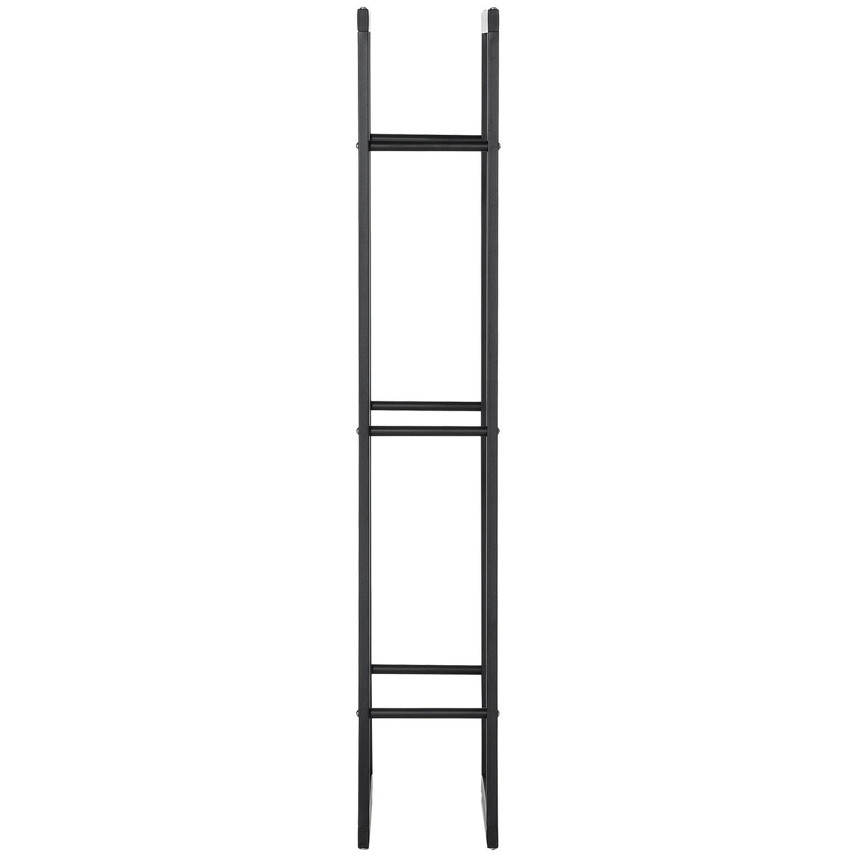 Vertikal trähylla, kapacitet 100 kg, metallram, 60x25x150 cm