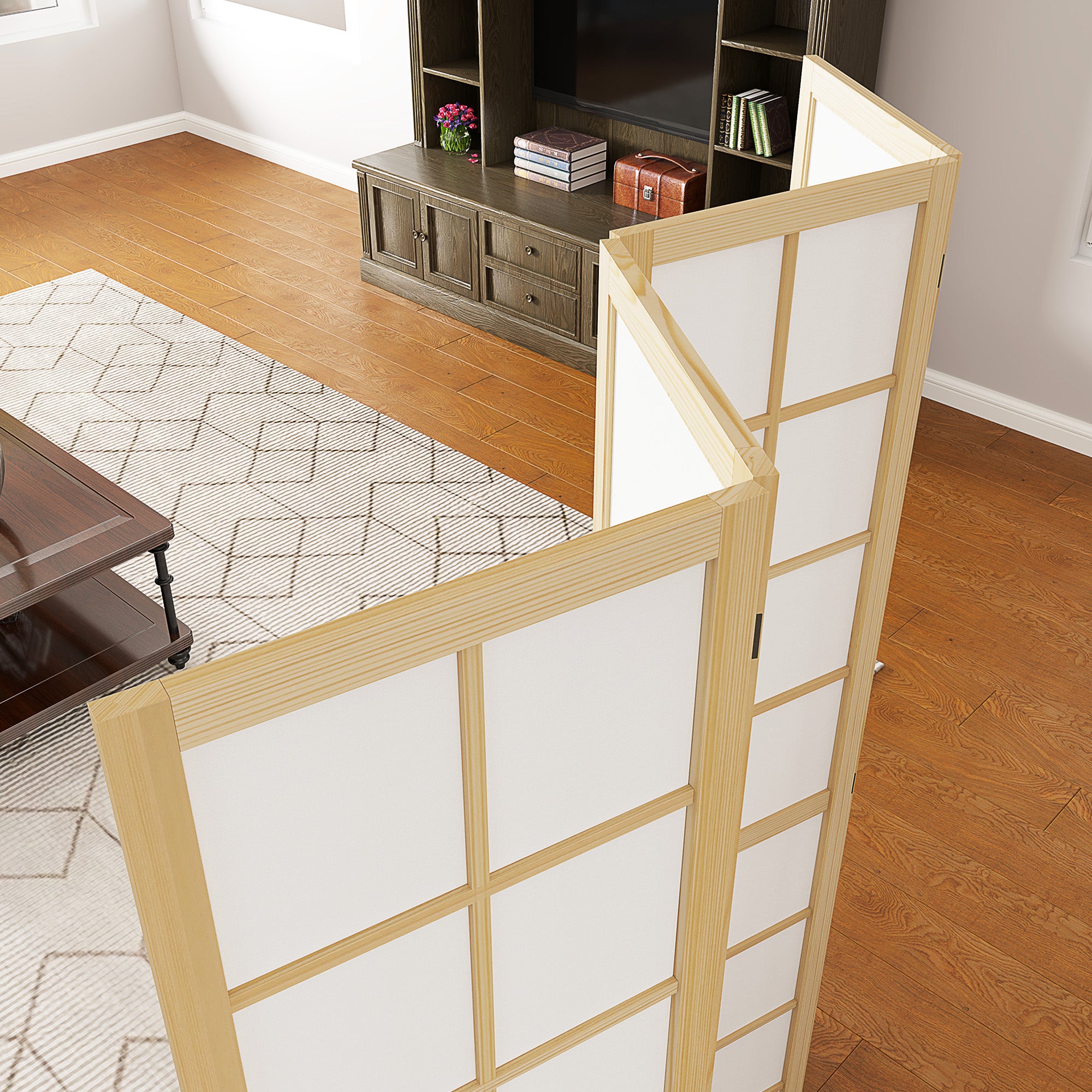 Vikbar Room Divider Privacy Screen, Natural - 160x170 cm