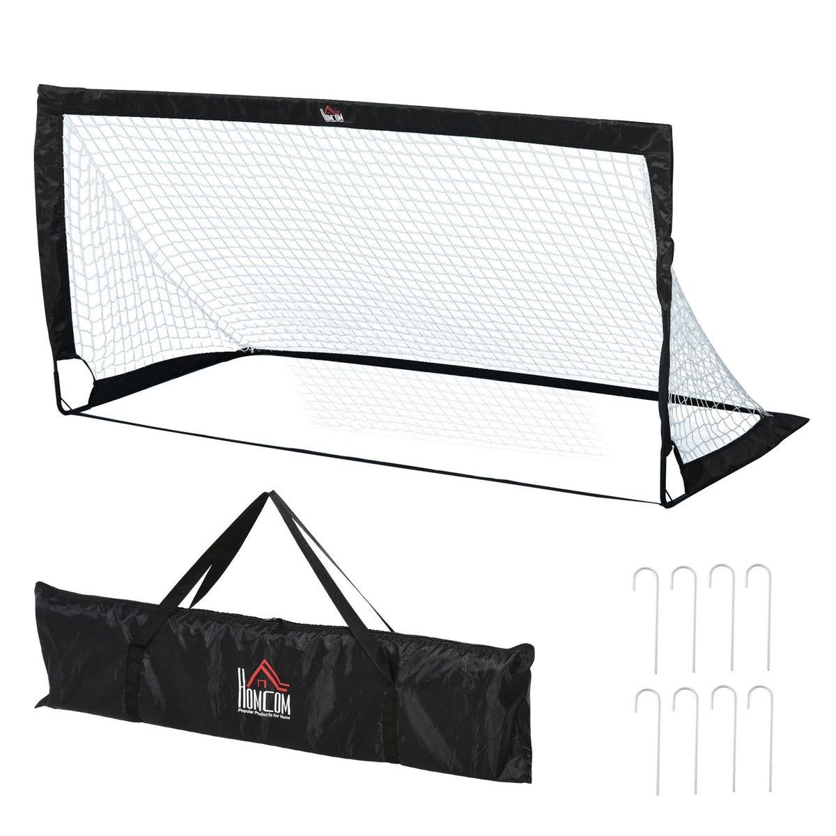 Faltbare Mini-Fussballtore aus Stahl und Tetrolon, 2er-Set