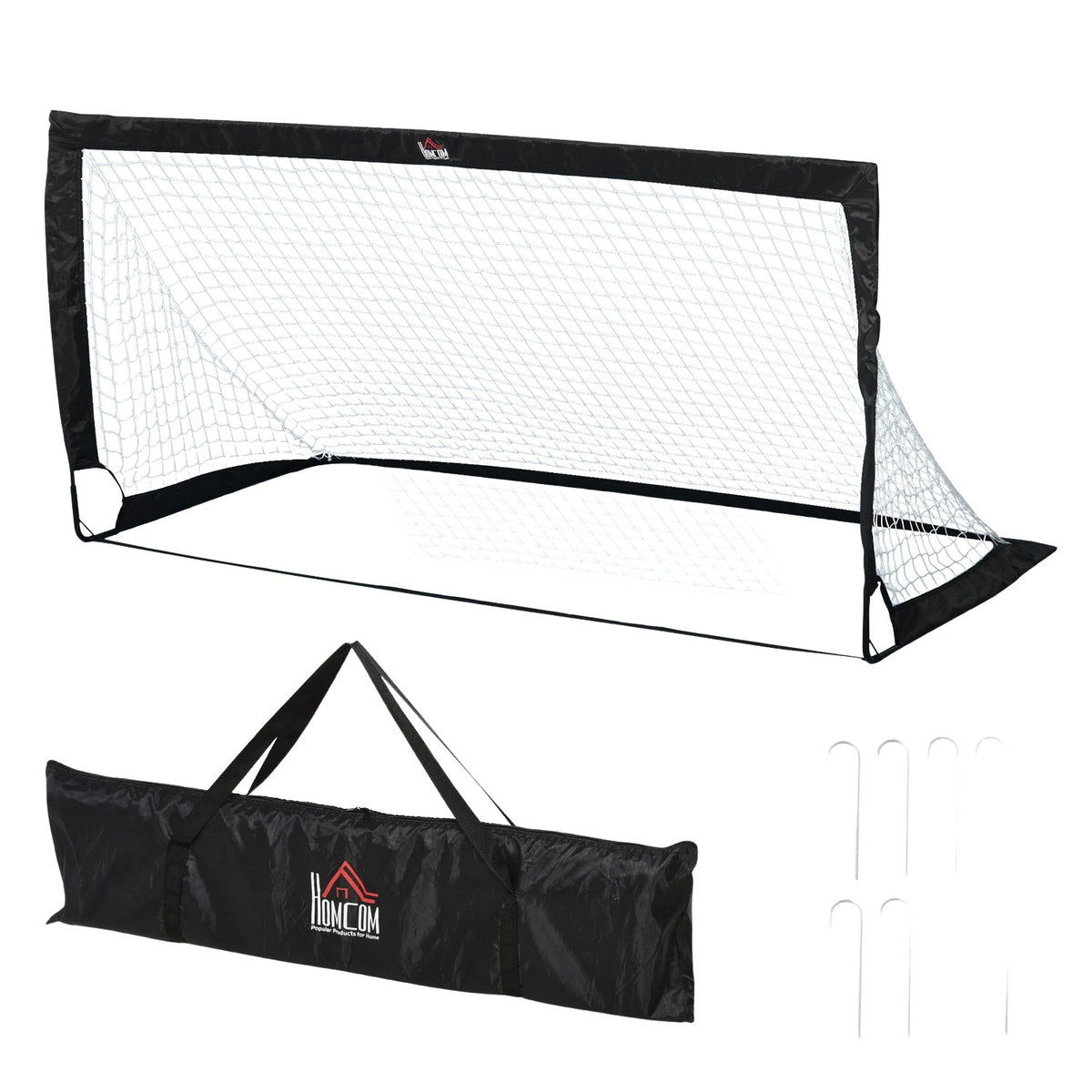 Faltbare Mini-Fussballtore aus Stahl und Tetrolon, 2er-Set