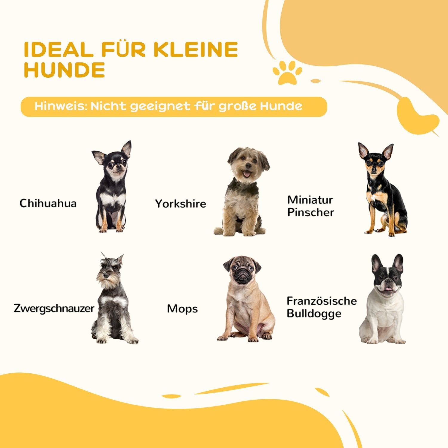 Vikbar hundgrind, 5-delad, 254,5x61 cm, fristående