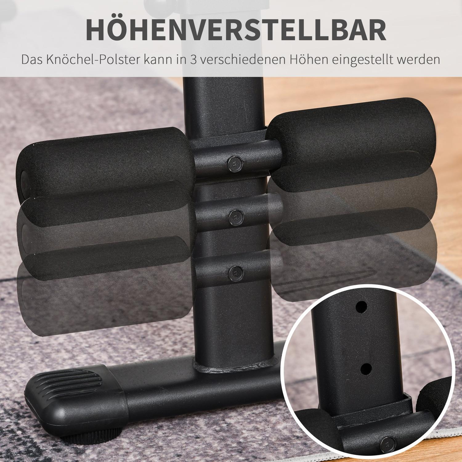 Vikbar multifunktionell viktbänk, 110 kg kapacitet, stål