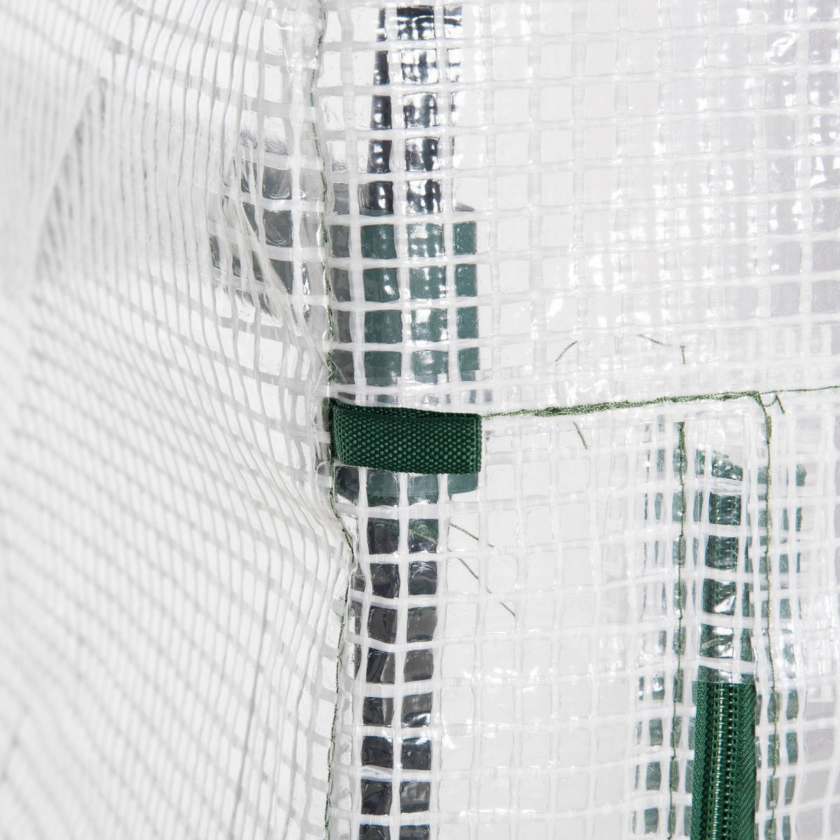 Serre blanche à 4 étagères, housse en film, 70x50x160 cm