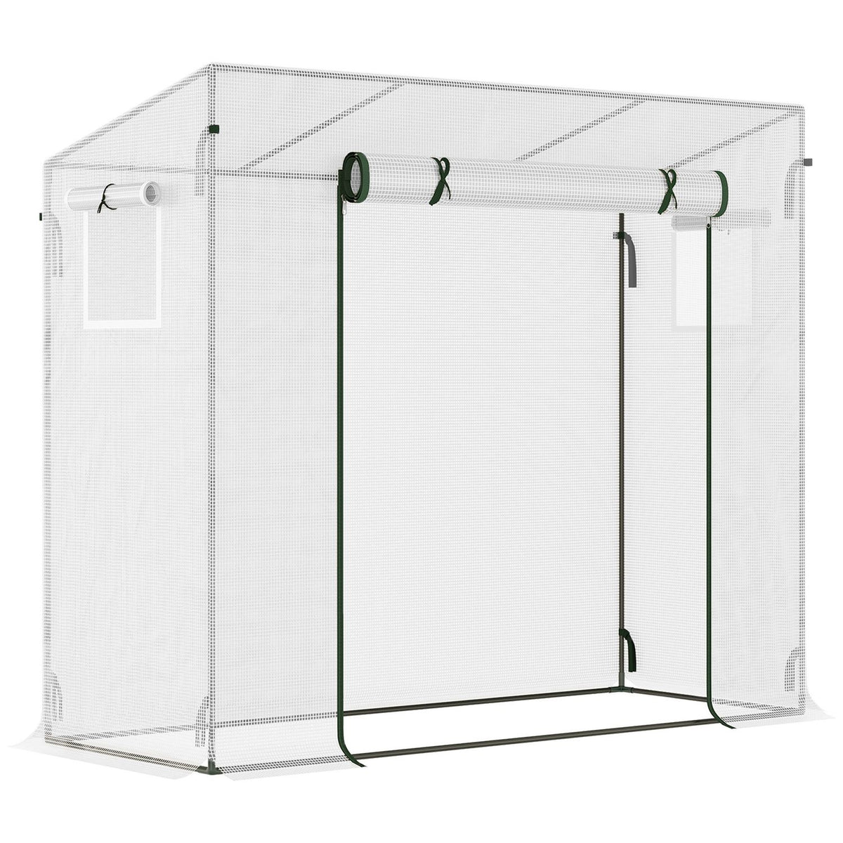 Gewächshausfolie, 200x68x196cm, winddicht Stahl & PE