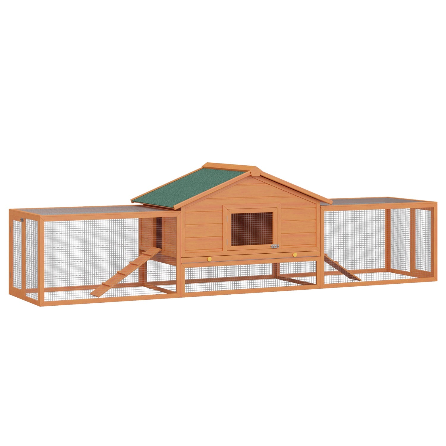 XXL kaninhydda med utomhuskapsling – 100x68x59 cm