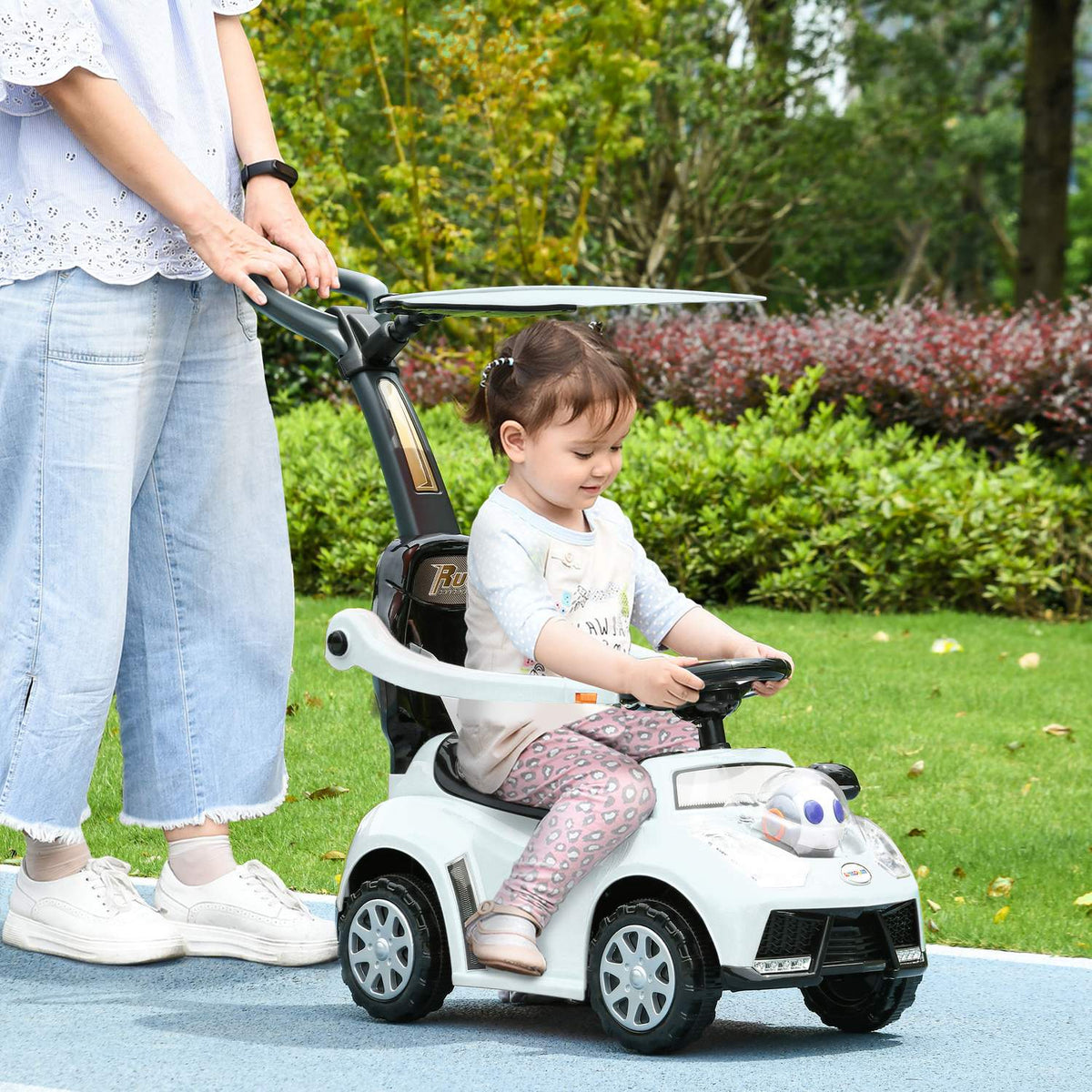 Porteur avec barre de poussée pour enfant 12-36 mois